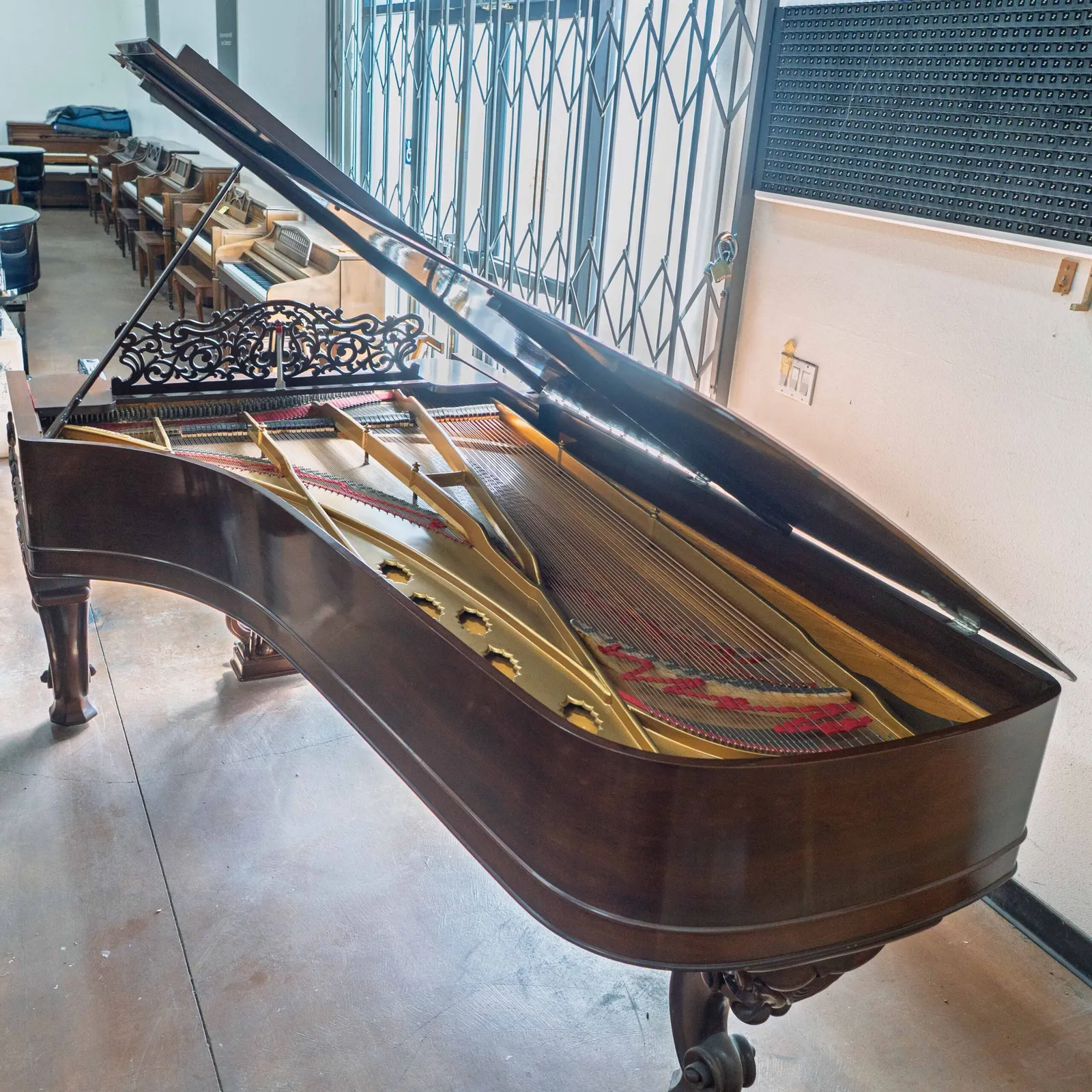 1875 steinway sons model d concert grand piano victorian art case