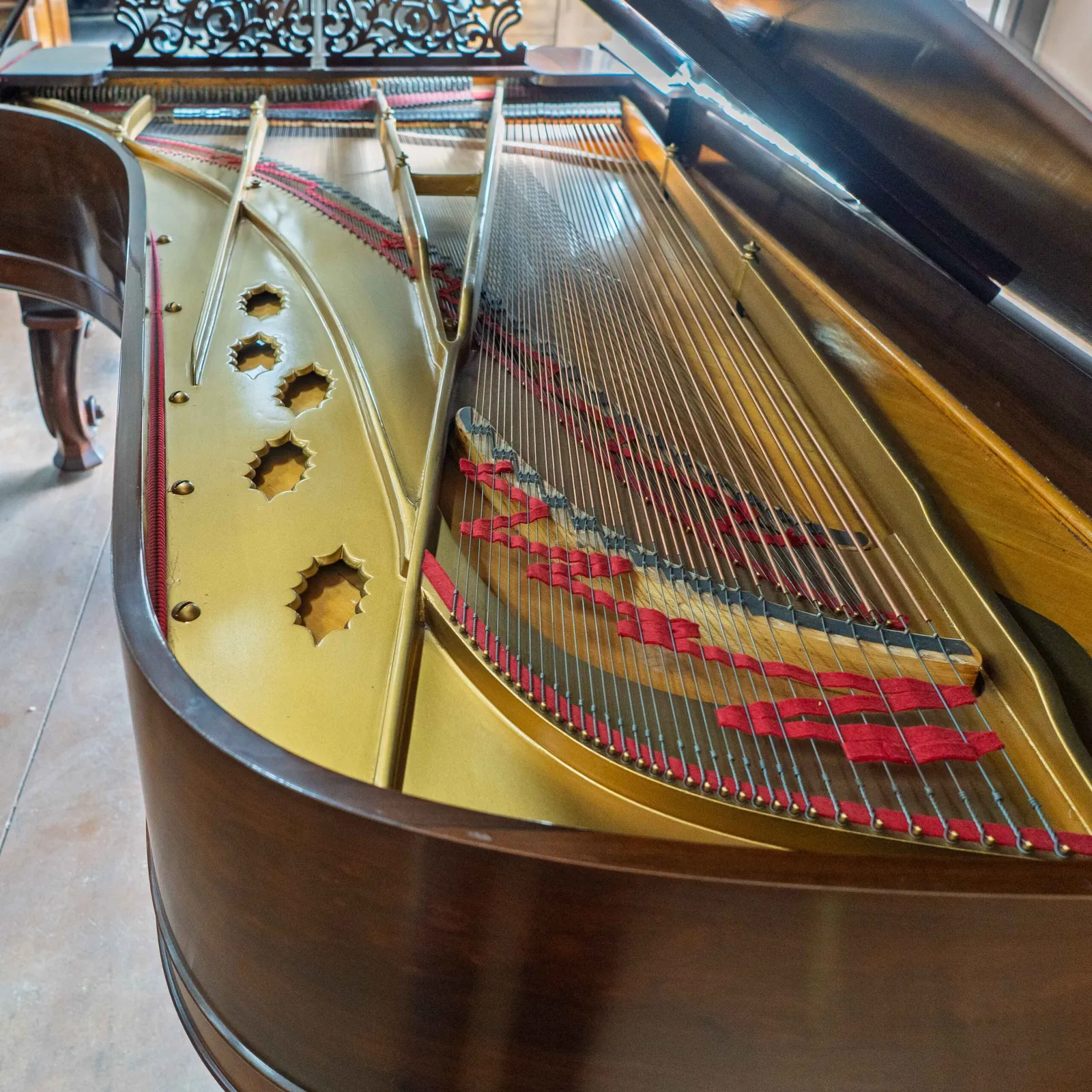 1875 steinway sons model d concert grand piano victorian art case