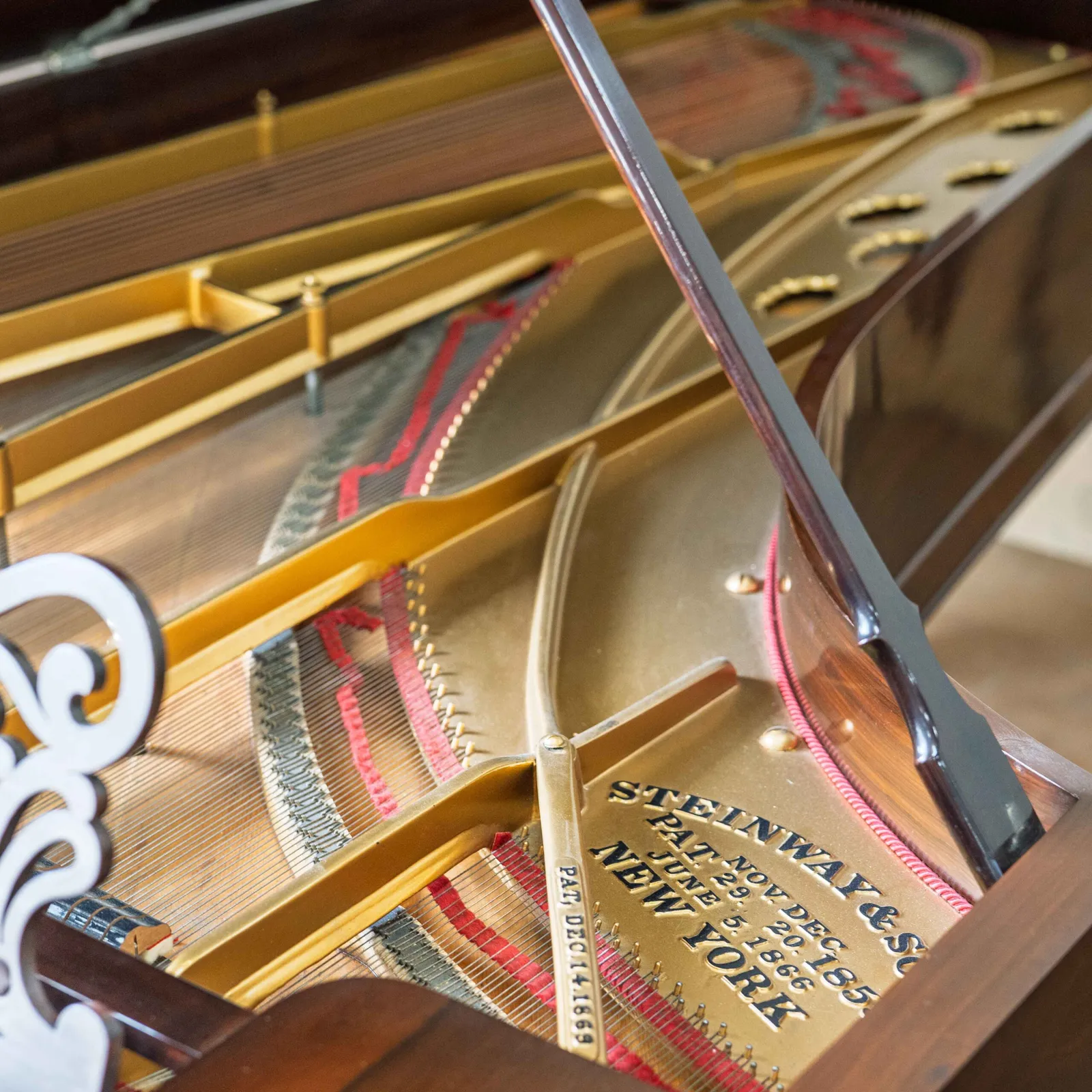 1875 steinway sons model d concert grand piano victorian art case