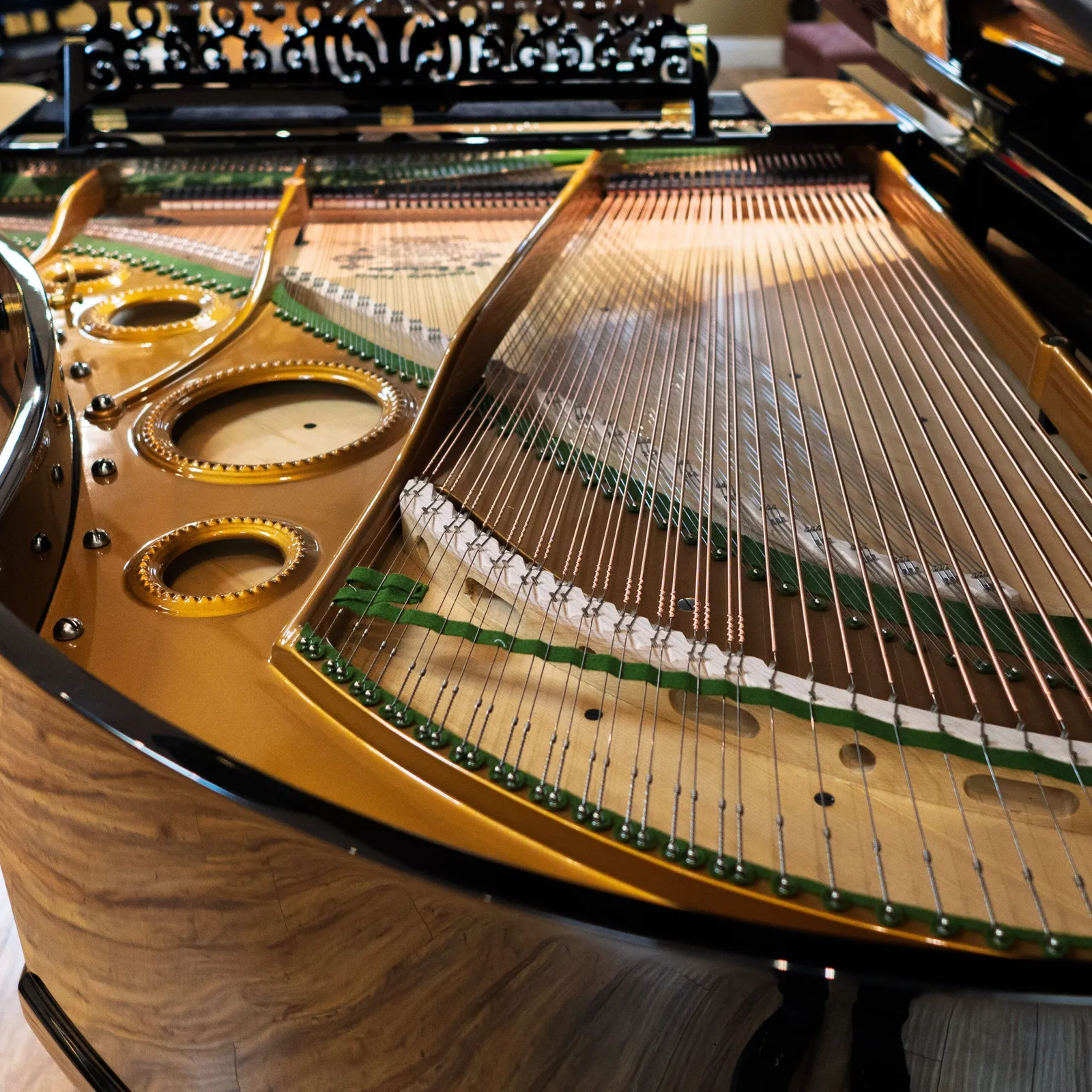 1883 c bechstein model b grand piano w inlay