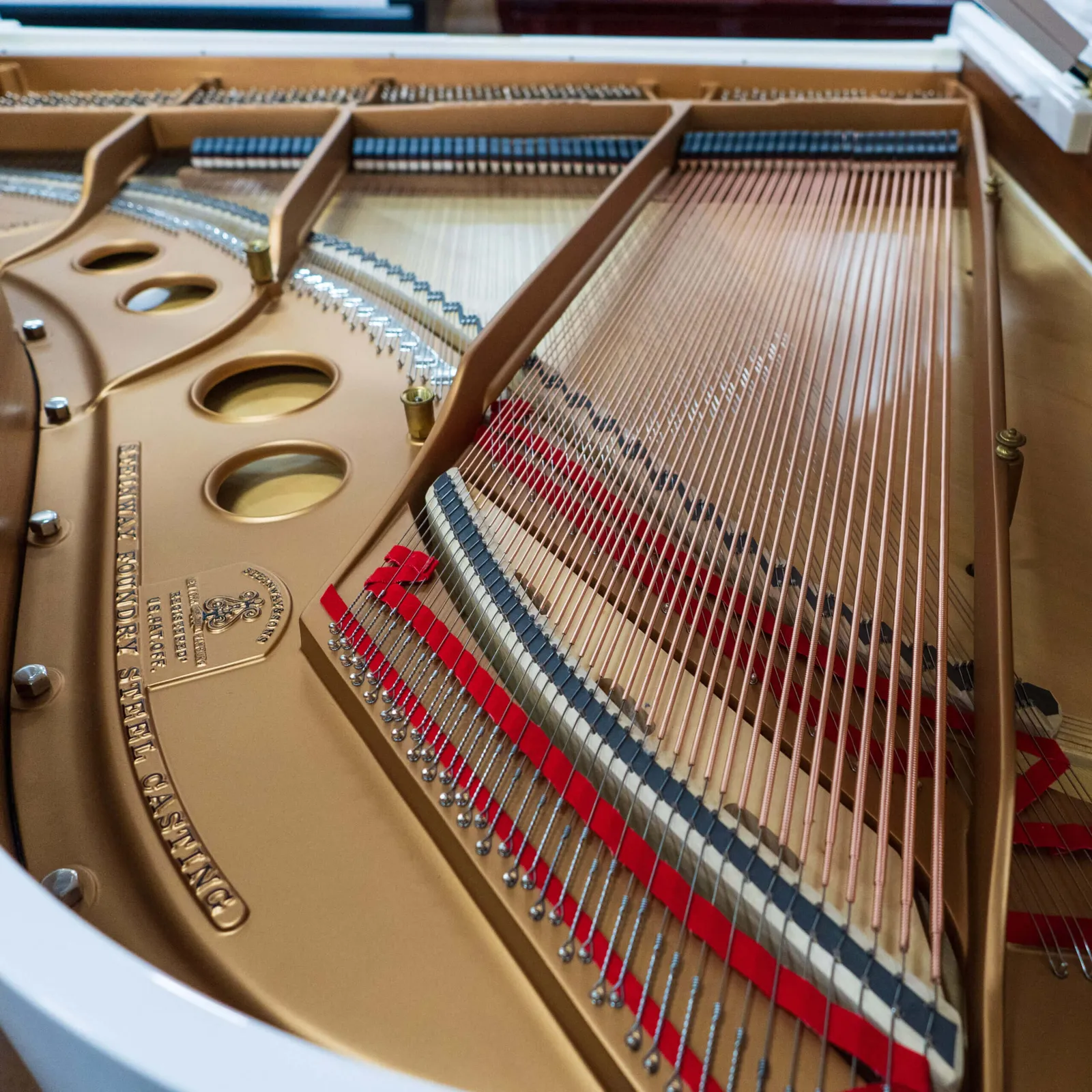 1910 steinway sons model o grand piano white polish