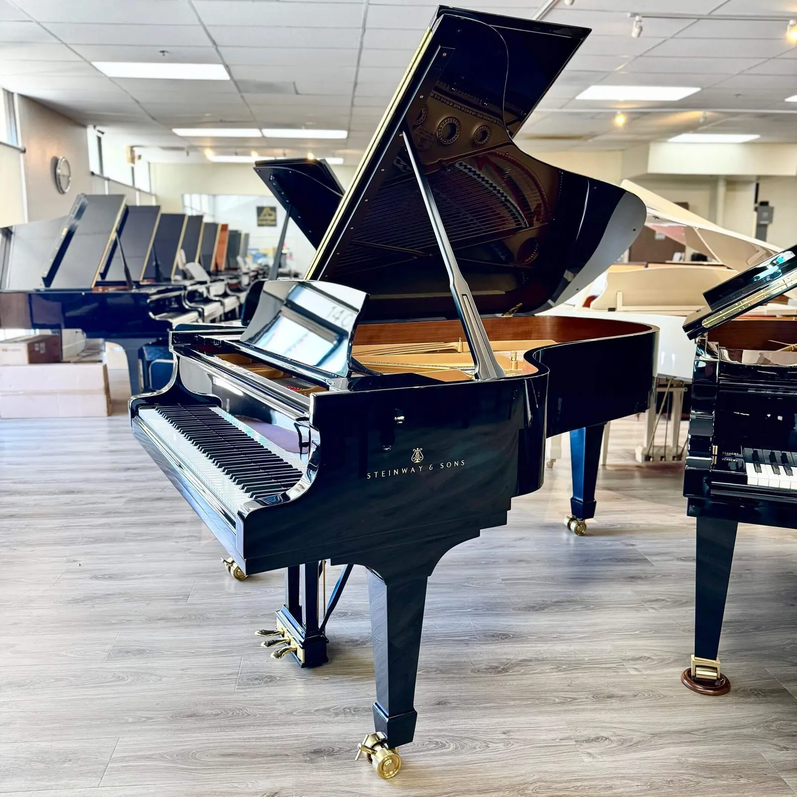 1911 steinway sons model b semi concert grand piano ebony polish newly refurbished