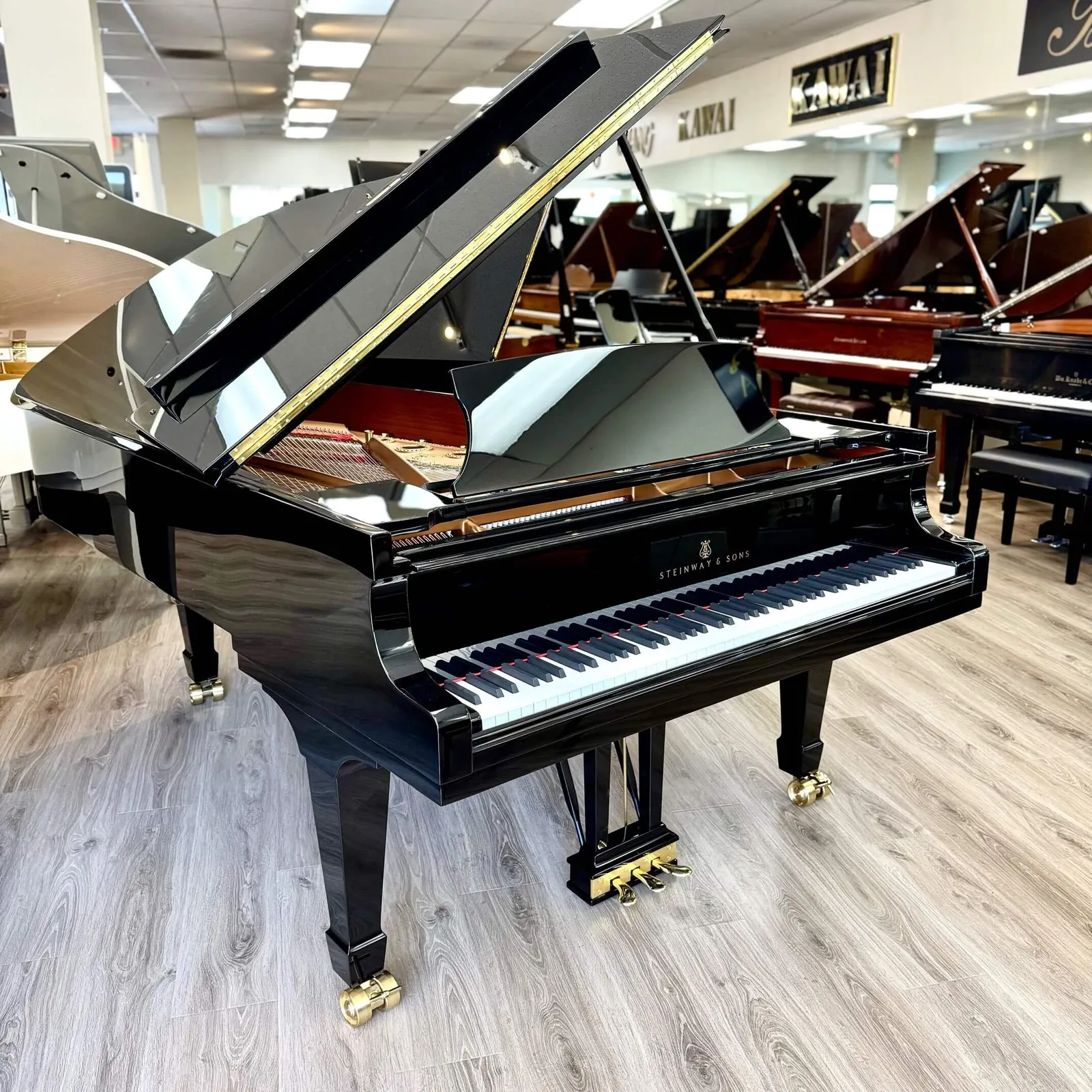 1911 steinway sons model b semi concert grand piano ebony polish newly refurbished