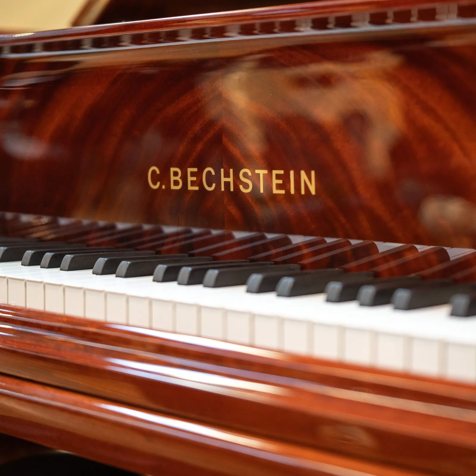 1912 c bechstein model b premium restoration pyramid mahogany polish