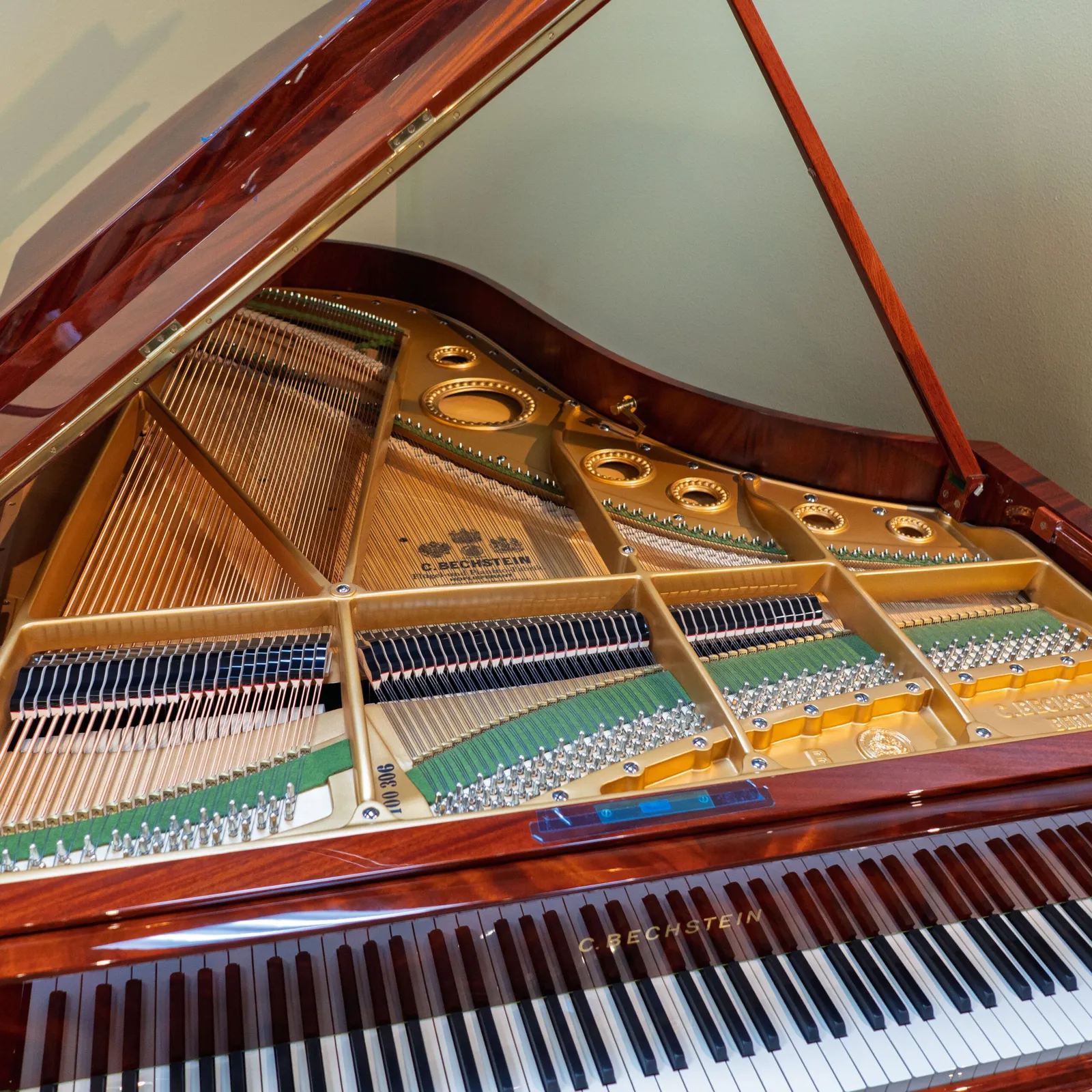 1912 c bechstein model b premium restoration pyramid mahogany polish