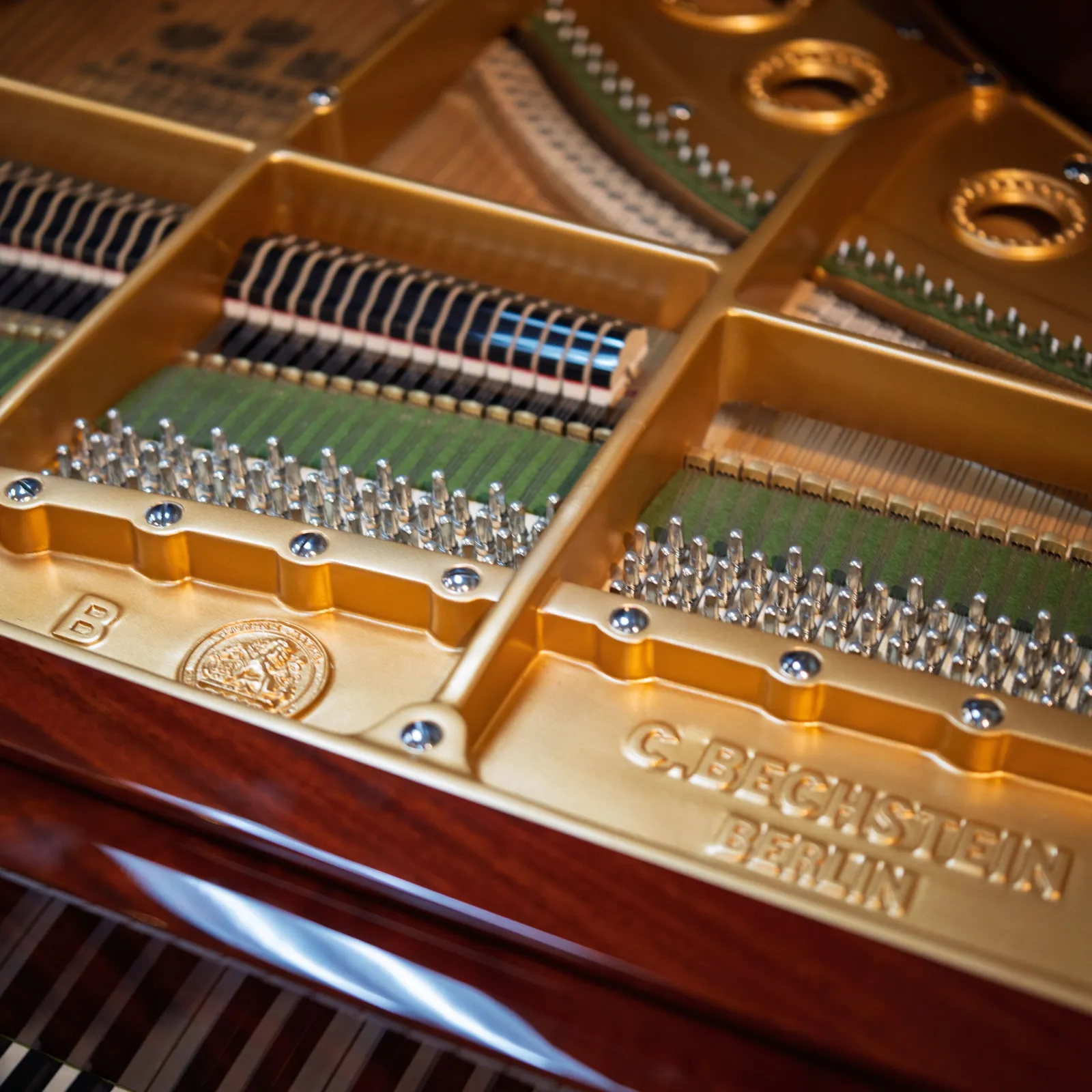 1912 c bechstein model b premium restoration pyramid mahogany polish