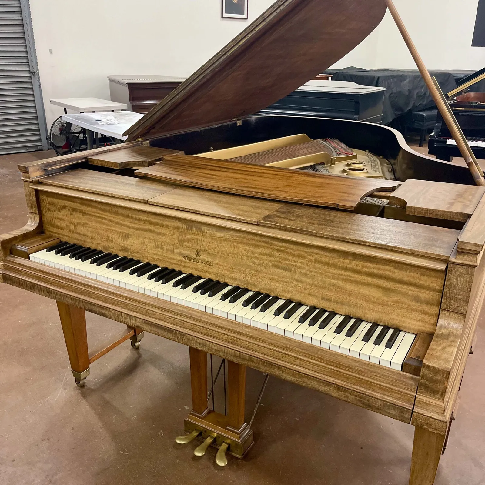 1927 steinway sons model xr light oak satin finish
