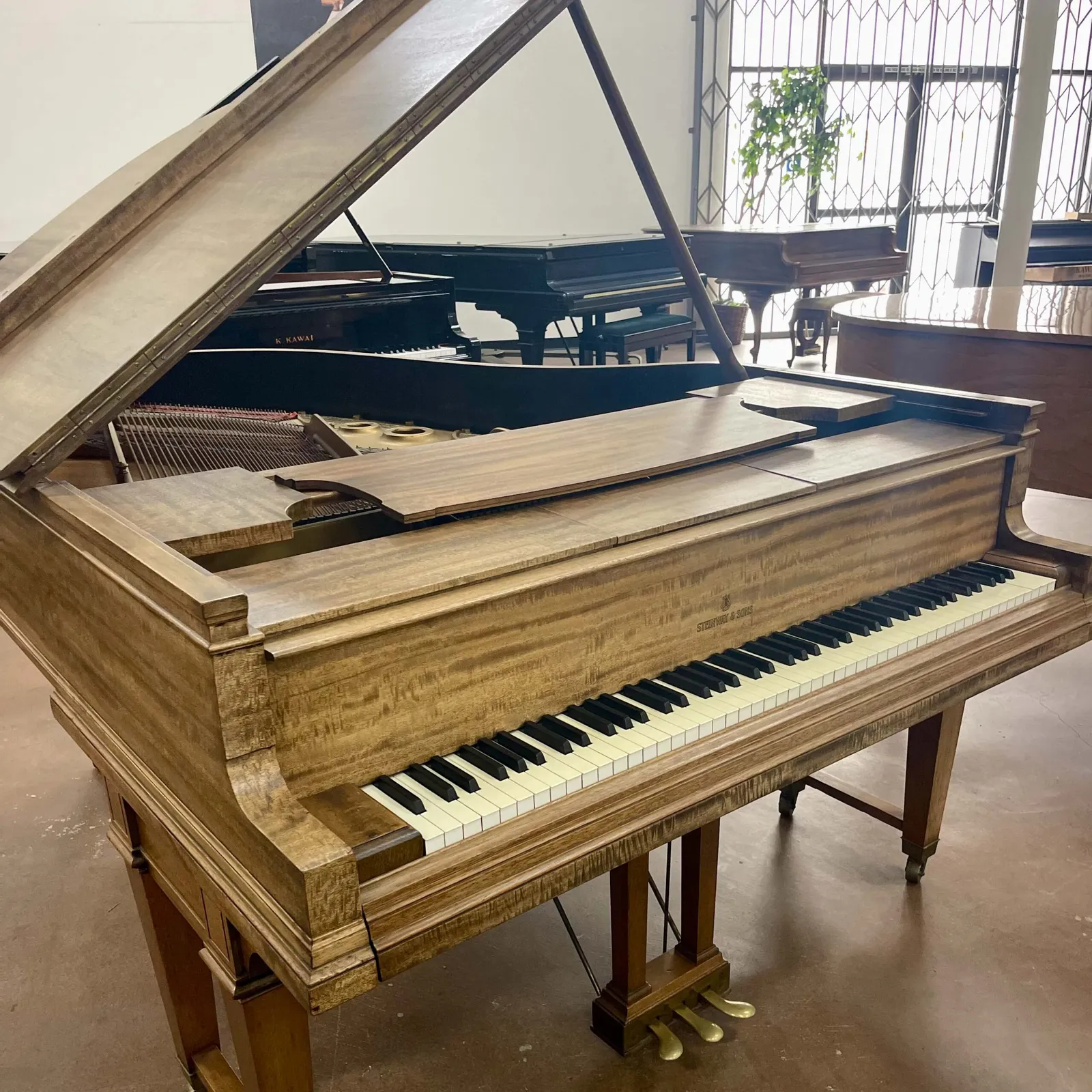 1927 steinway sons model xr light oak satin finish