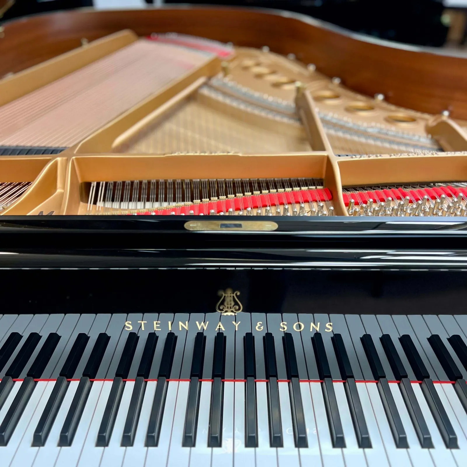 1929 steinway sons model m studio grand piano ebony polish