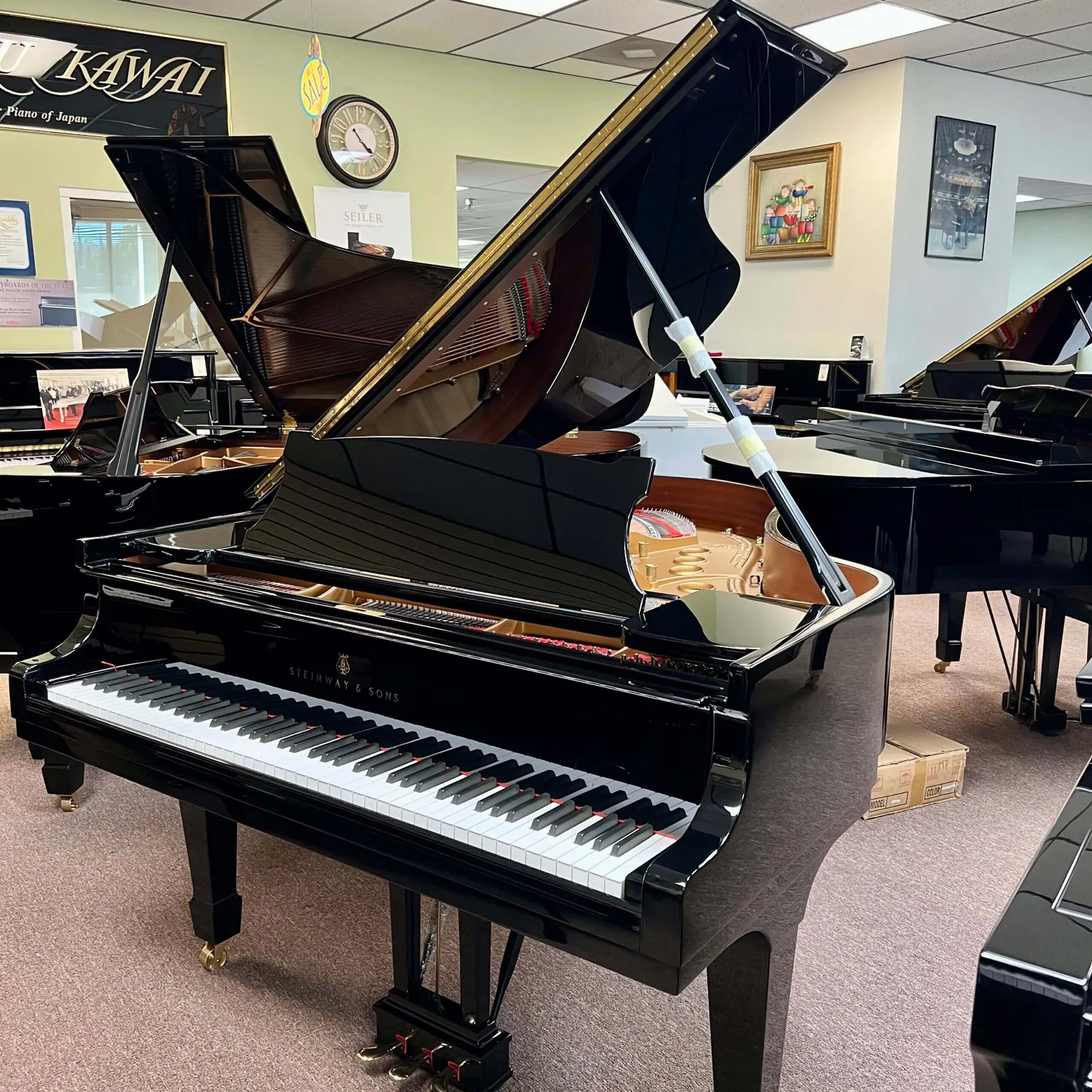 1929 steinway sons model m studio grand piano ebony polish