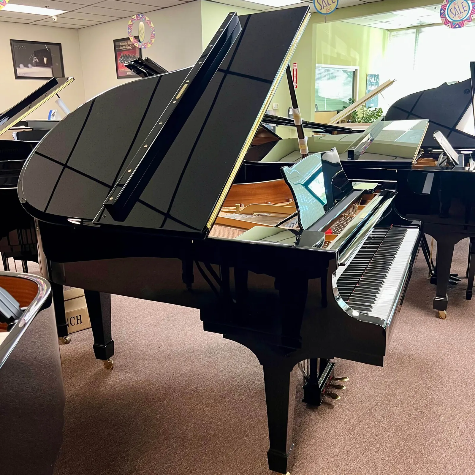 1929 steinway sons model m studio grand piano ebony polish