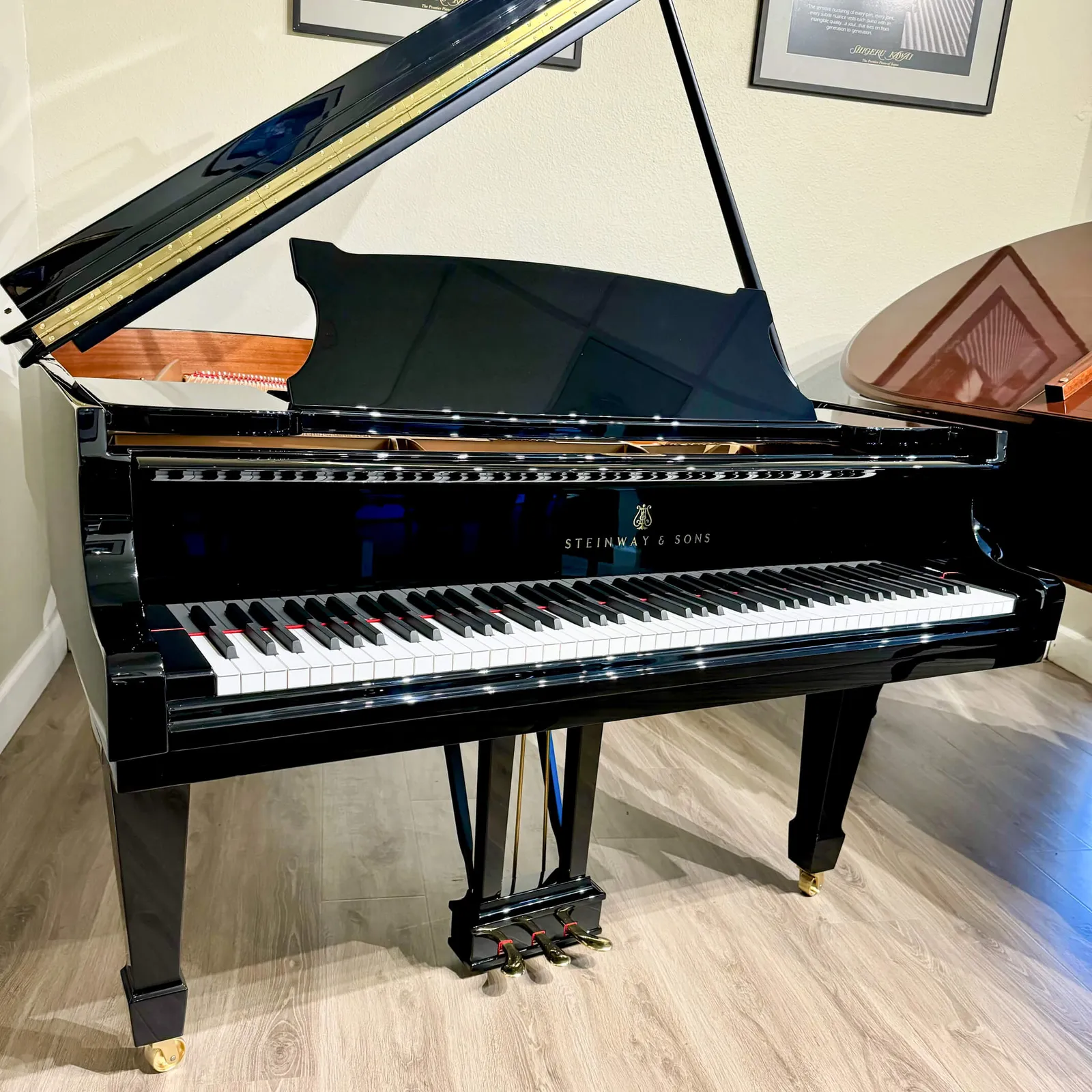 1933 steinway sons model m grand piano european restored ebony polish