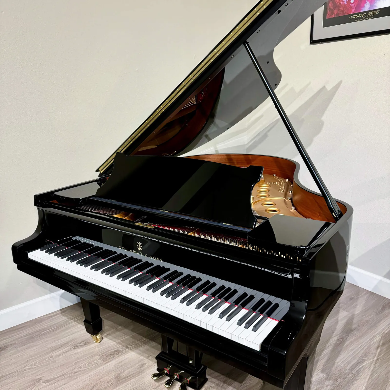 1933 steinway sons model m grand piano european restored ebony polish