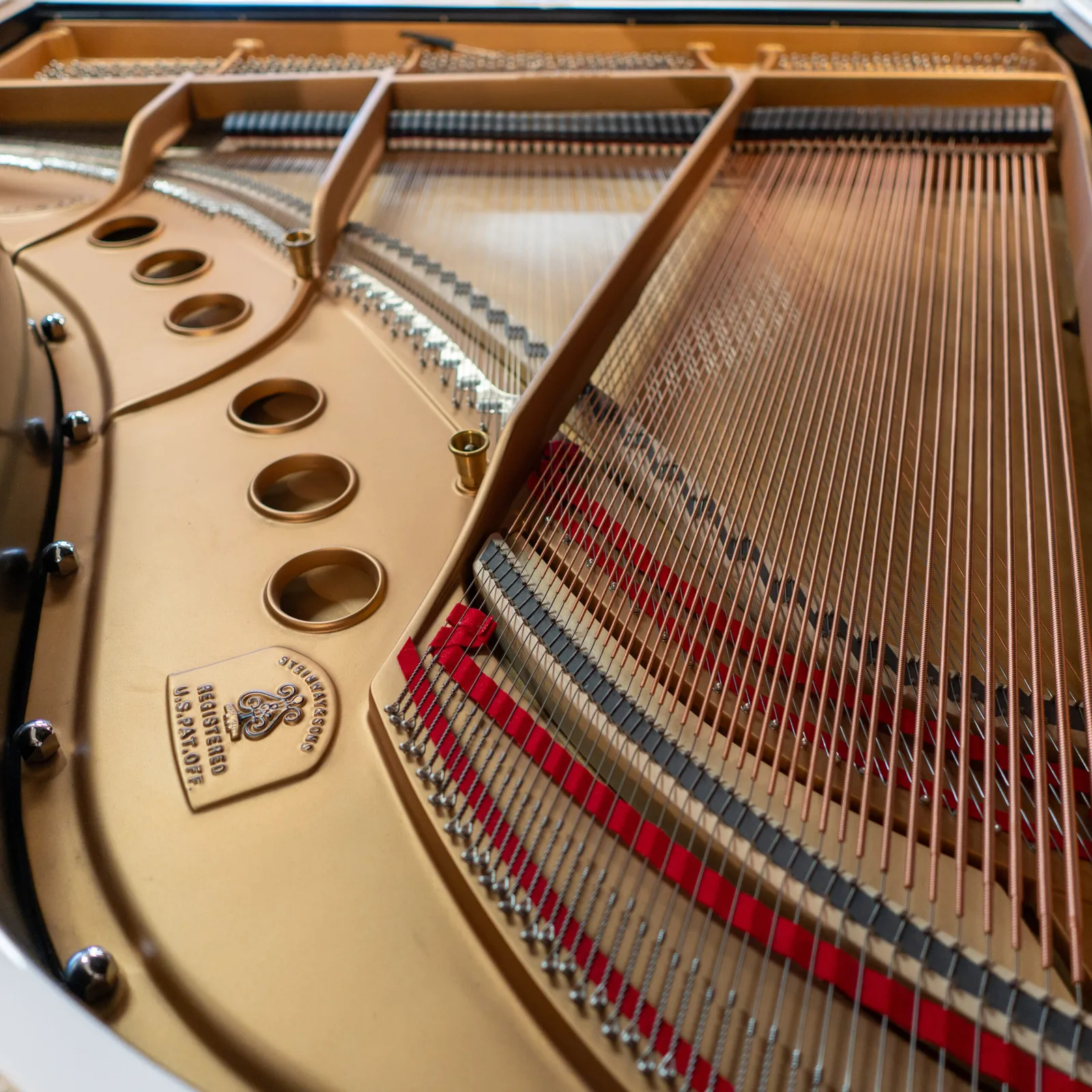 1959 steinway sons model m studio grand piano white polish