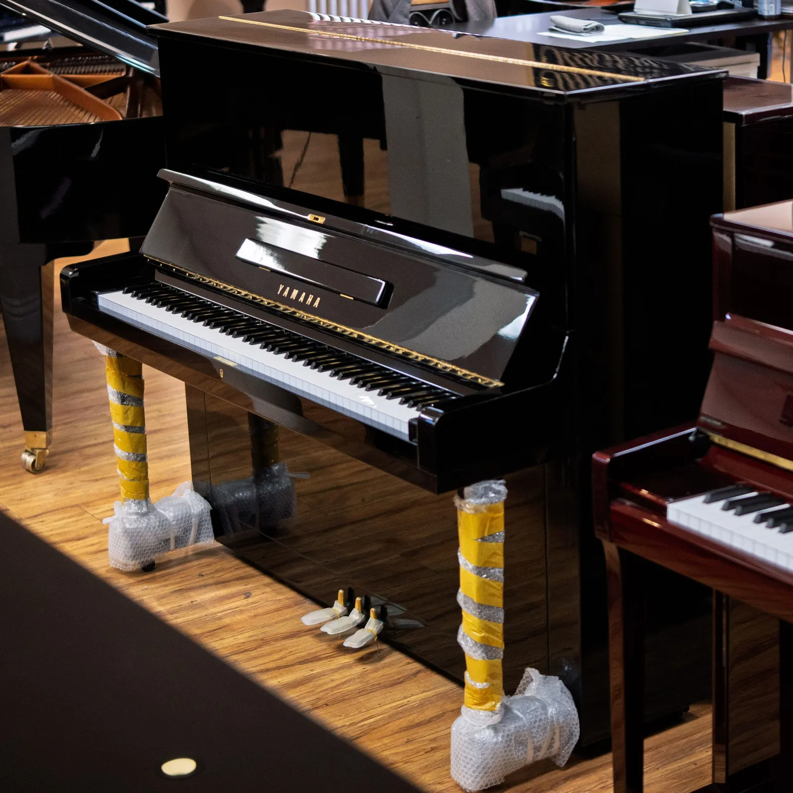 1965 yamaha u3 upright piano premium restored ebony polish