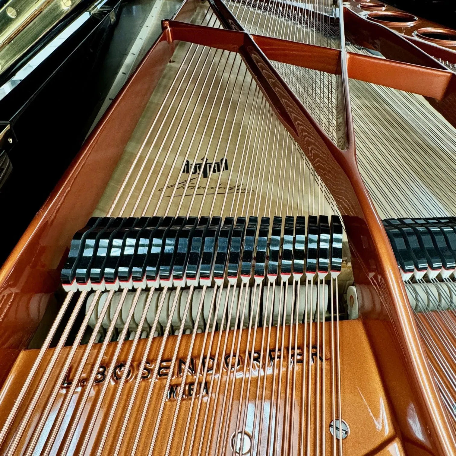 1971 bosendorfer model 275 concert grand piano ebony polish