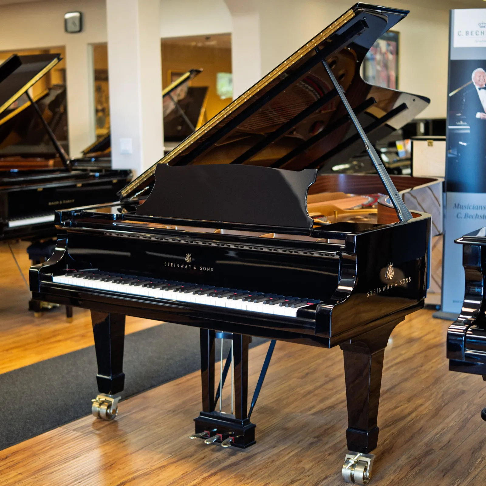 1972 steinway sons model d concert grand piano ebony polish