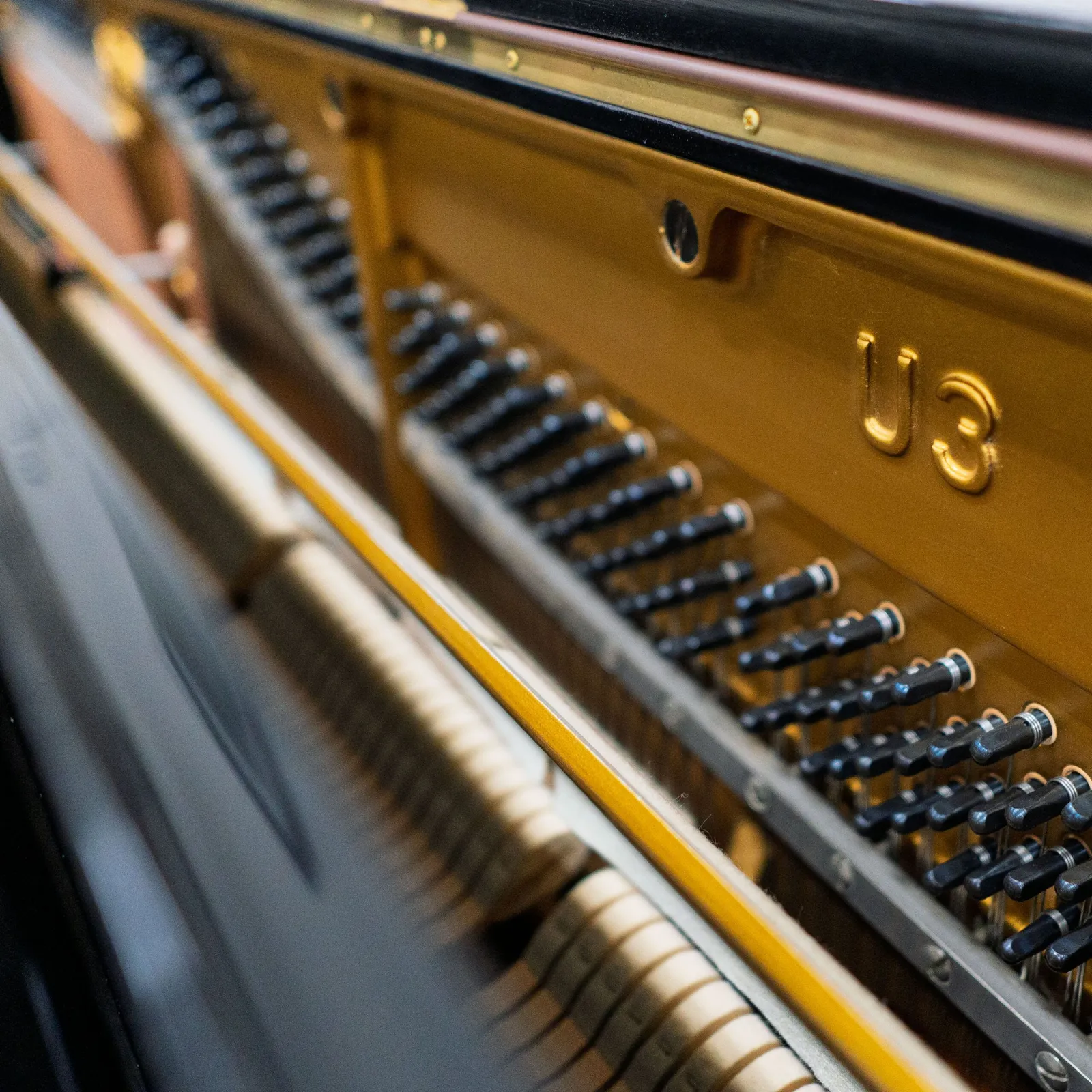 1972 yamaha u3 upright piano ebony polish