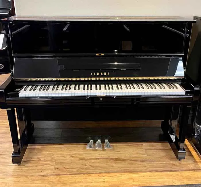 1975 yamaha u1 upright piano black polish