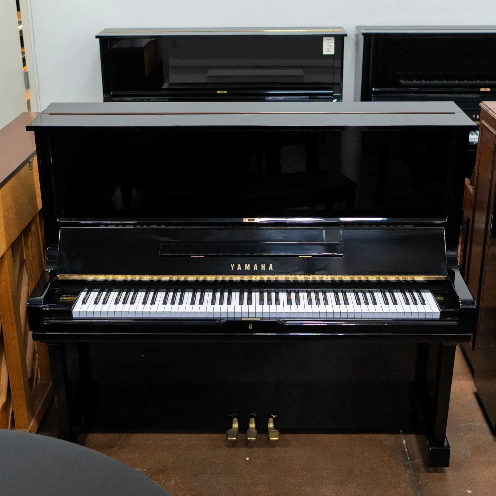 1975 yamaha u3 upright piano ebony polish