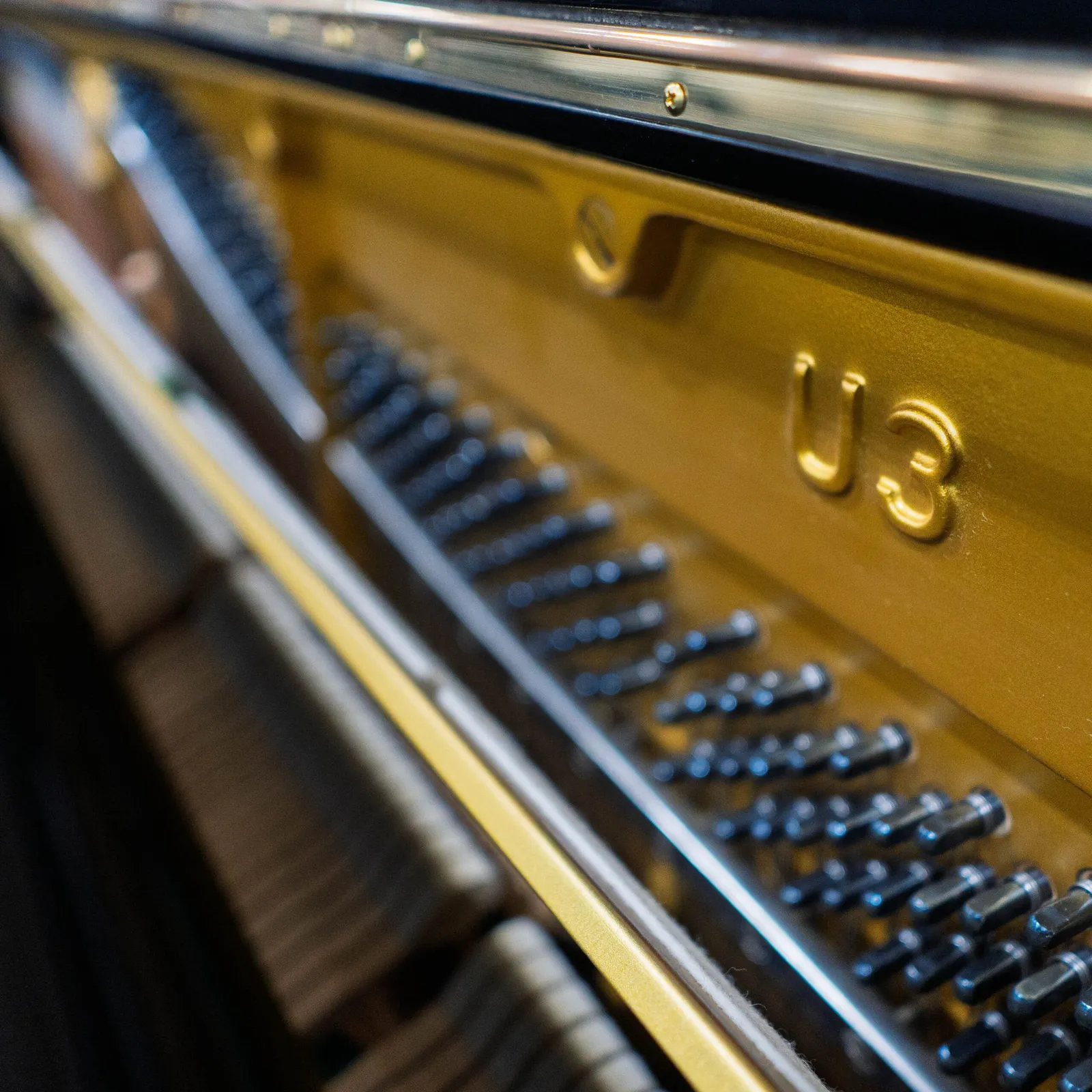 1976 yamaha u3 upright piano ebony polish