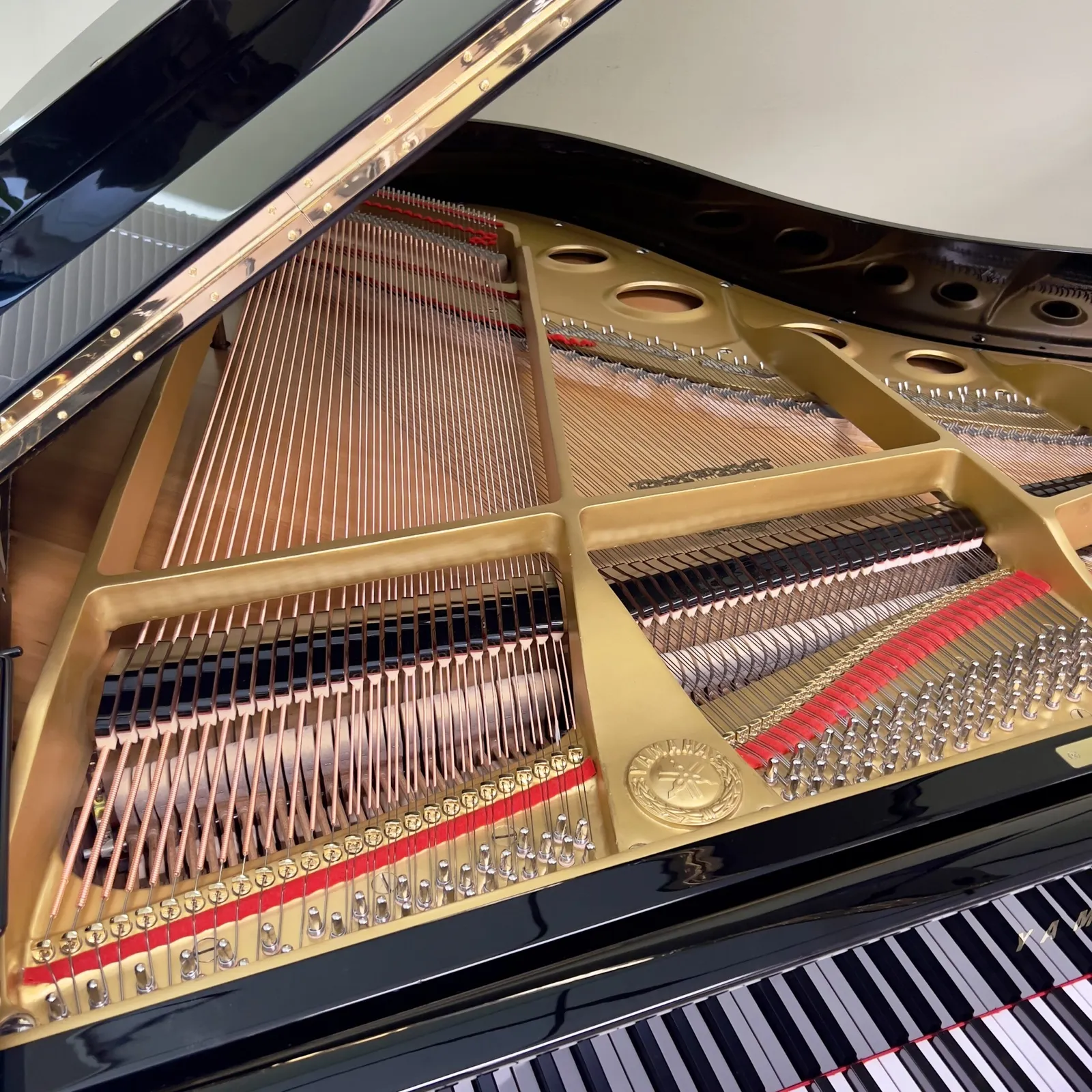 1977 yamaha c3 grand piano ebony polish