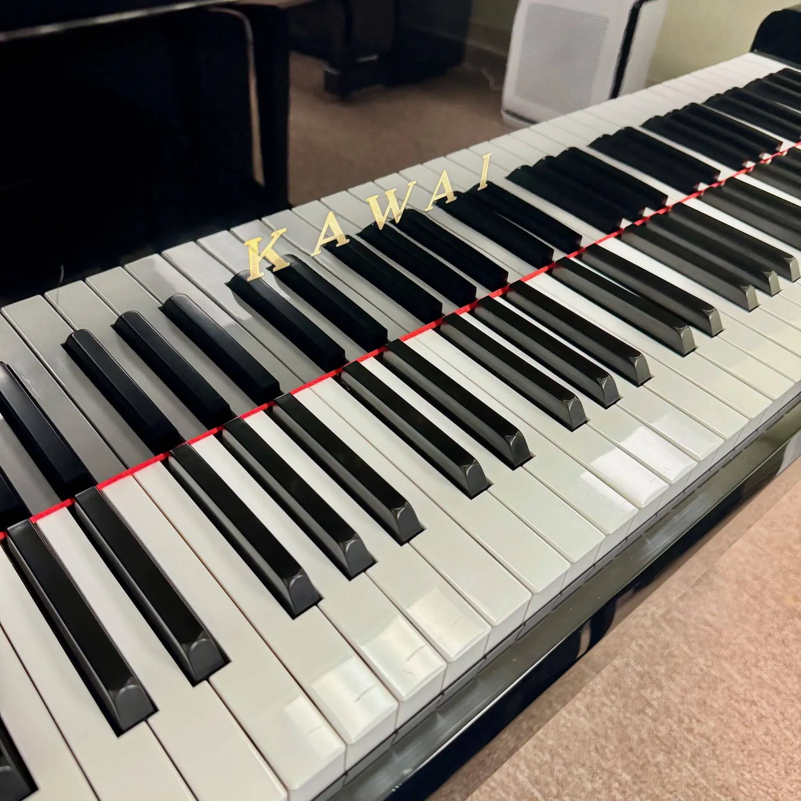 1981 kawai us 50 upright piano ebony polish