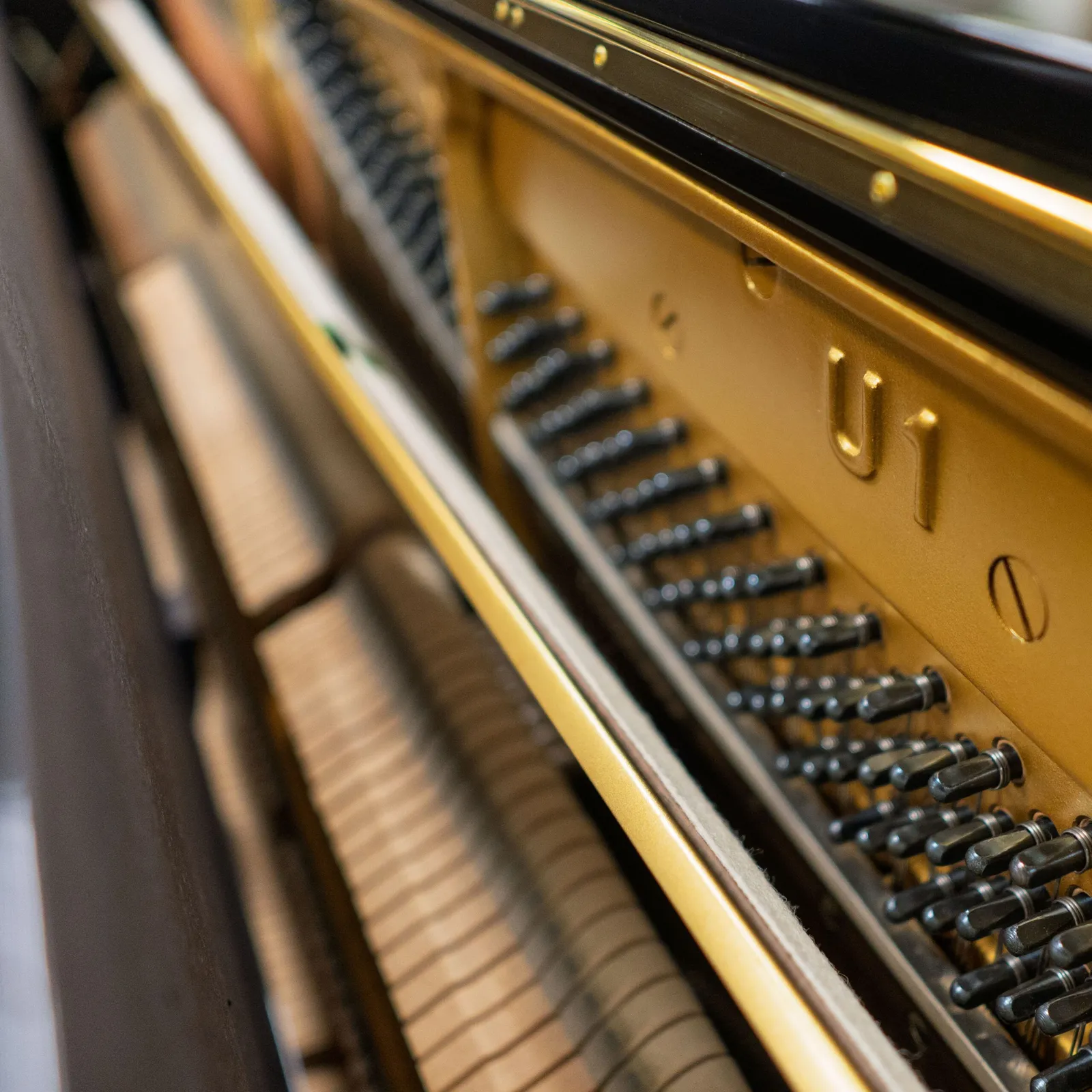 1981 yamaha u1 upright piano ebony polish