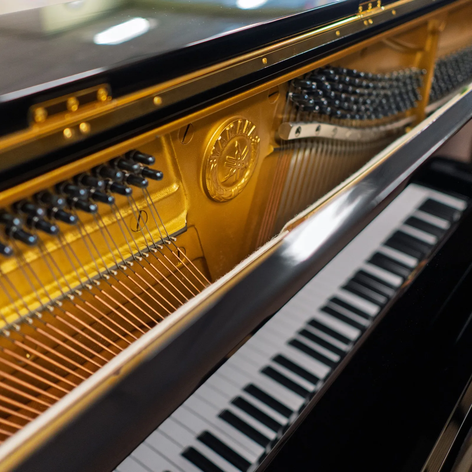 1981 yamaha u1 upright piano ebony polish