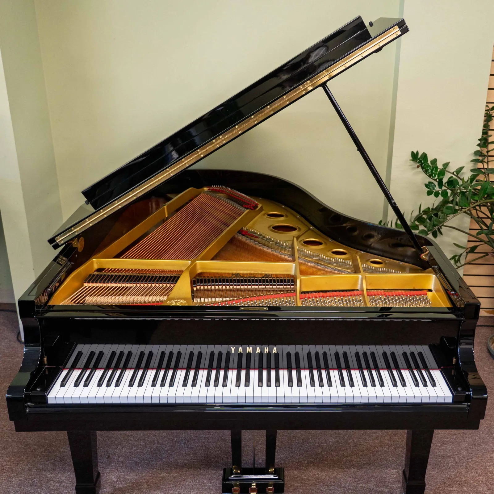1983 yamaha g3 grand piano black polish