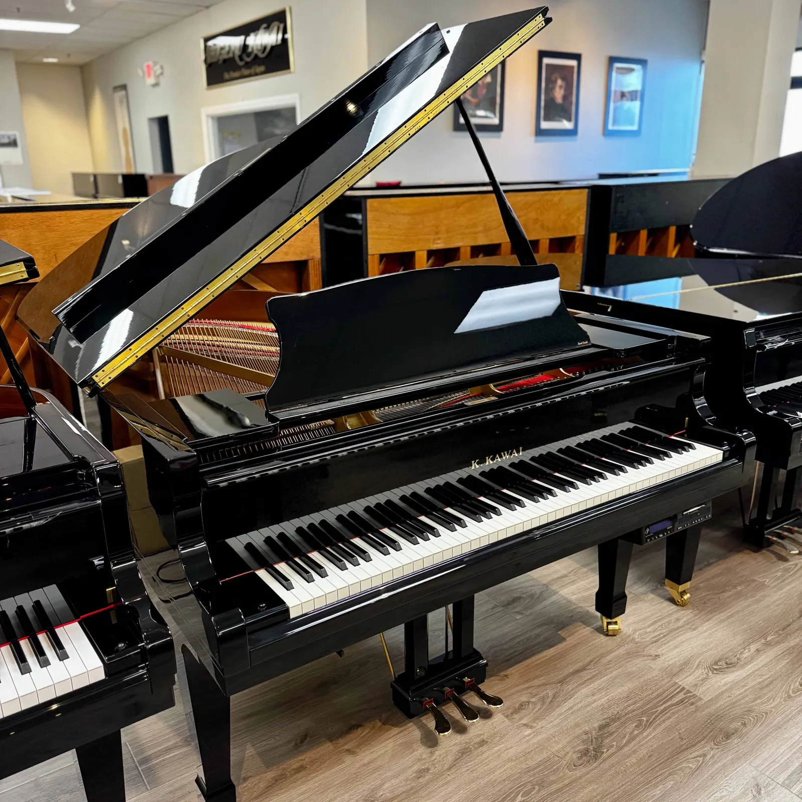 2000 kawai rx 3 professional grand piano w player system ebony polish