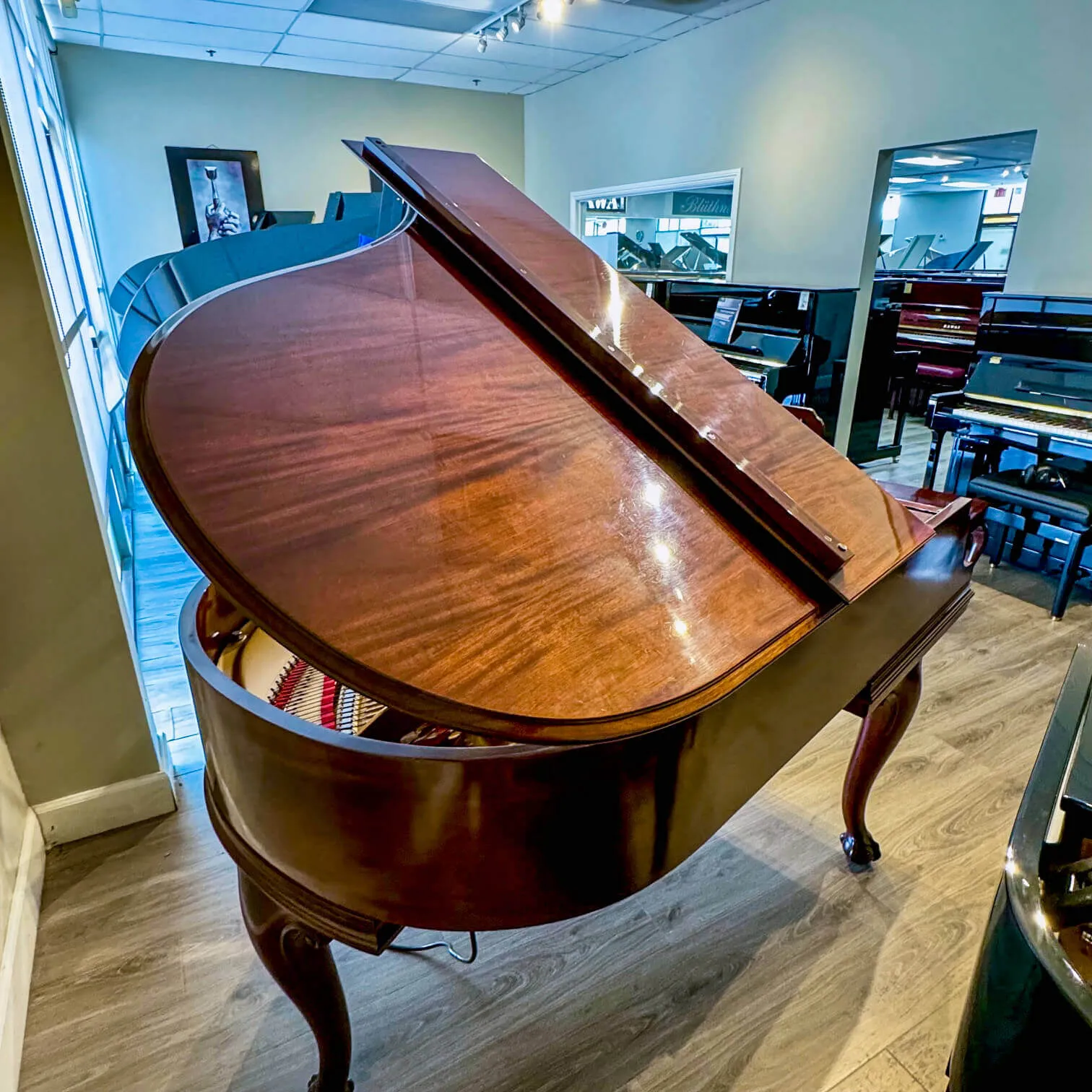 2003 steinway sons model m grand piano crown jewel collection the chippendale