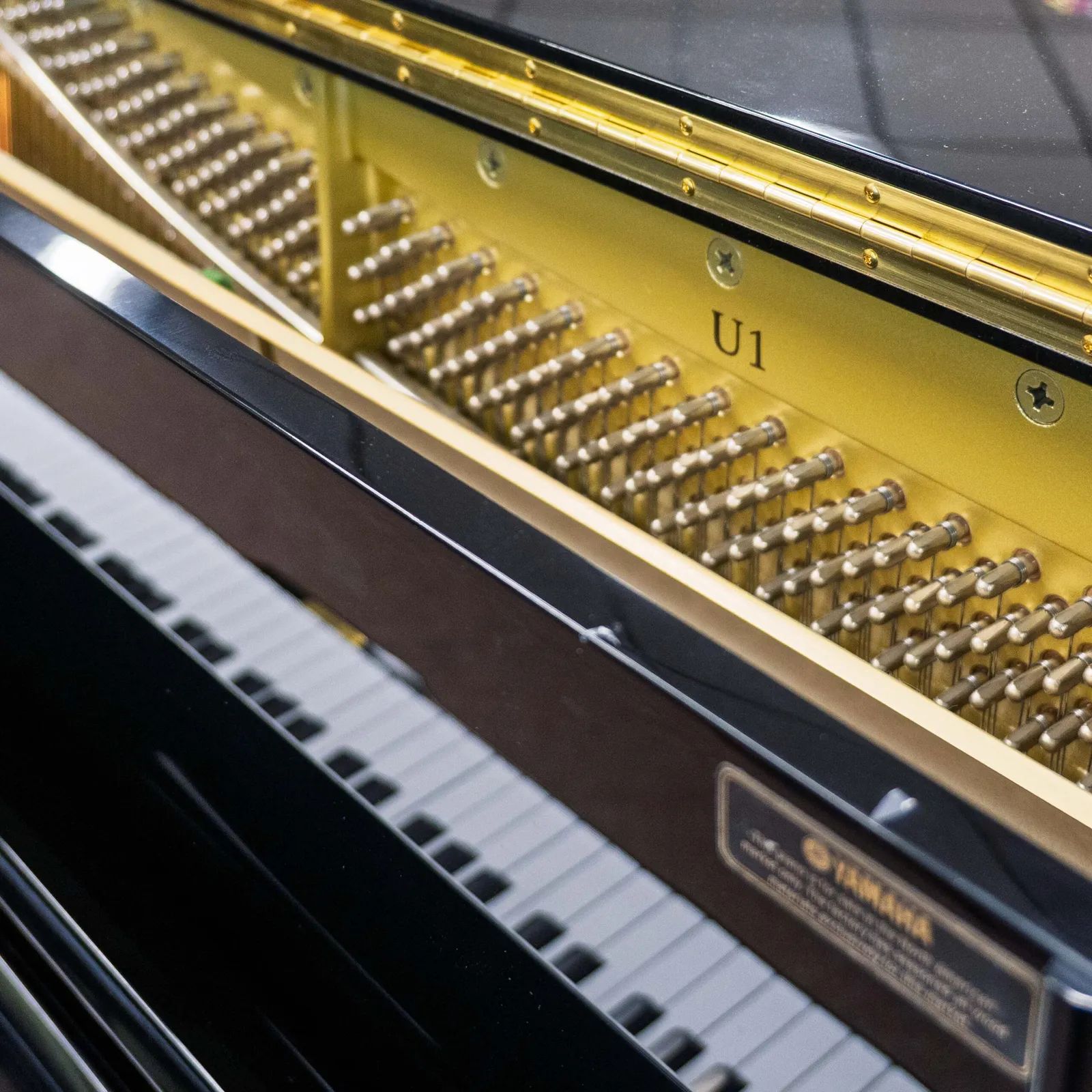 2003 yamaha u1 upright piano black polish