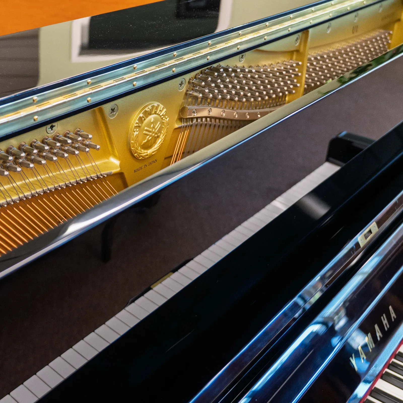 2003 yamaha u1 upright piano black polish