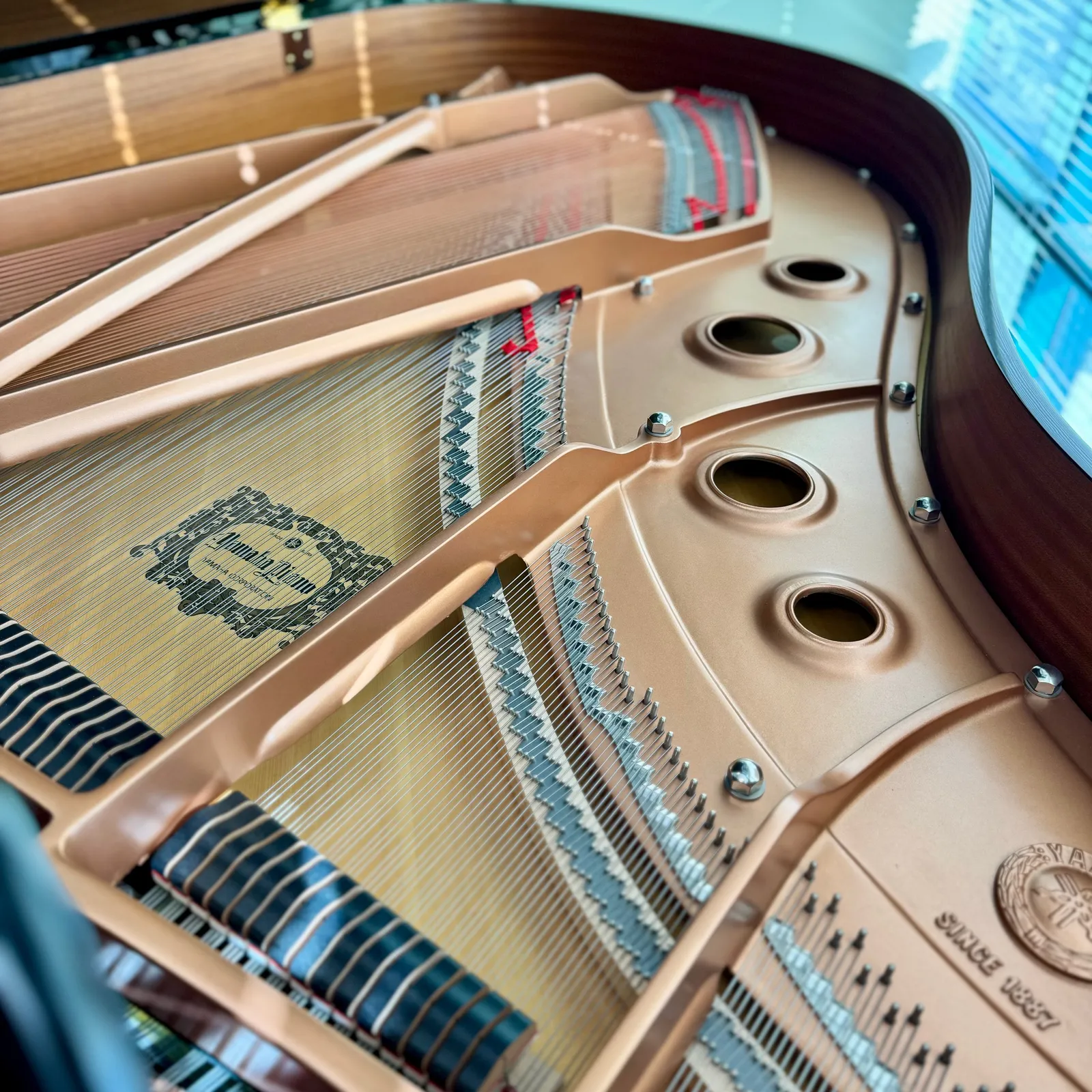 2005 yamaha c3 grand piano w silent system ebony polish