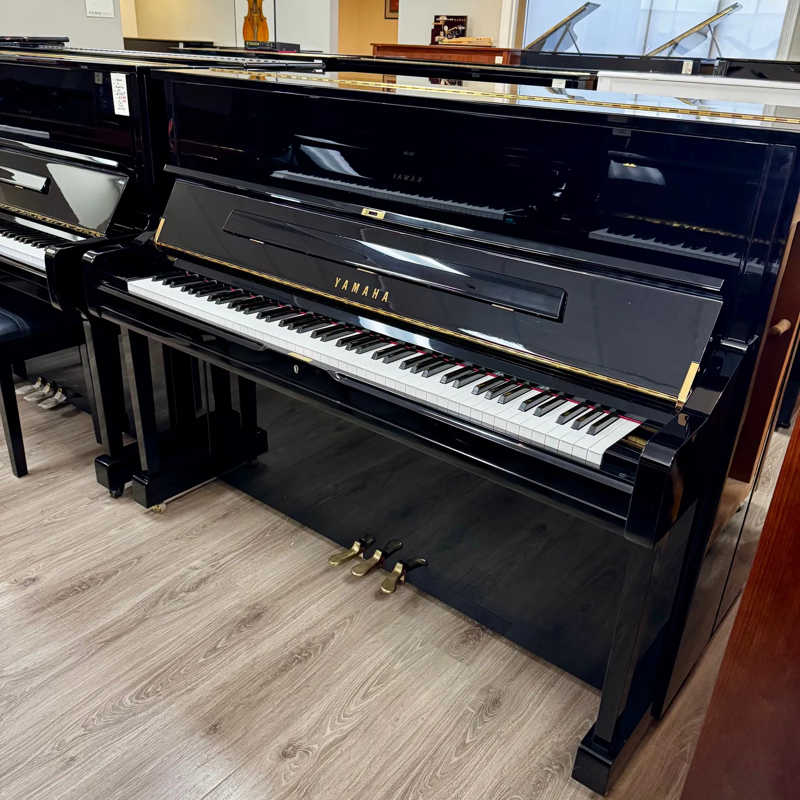 2005 yamaha u1 upright piano black polish