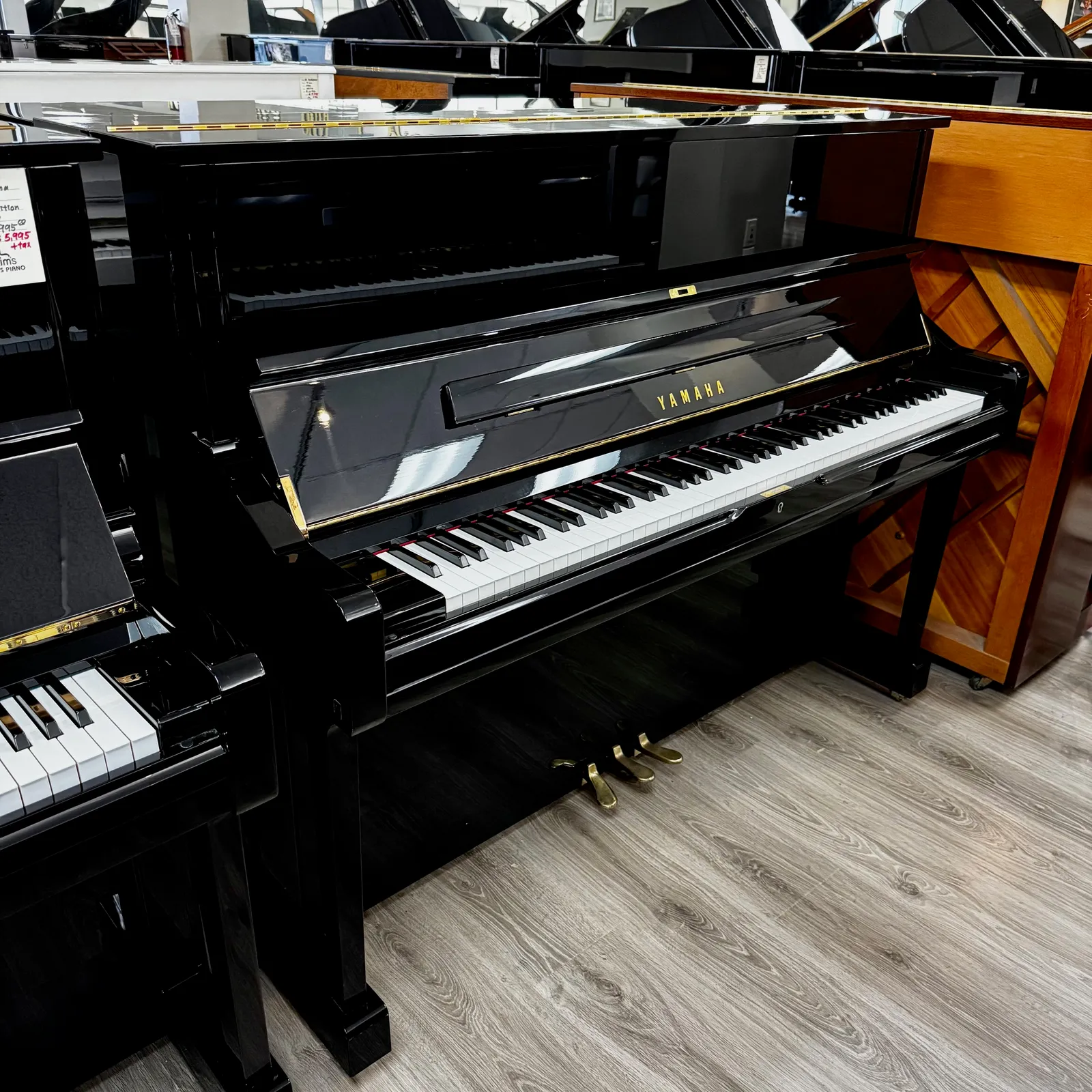 2005 yamaha u1 upright piano black polish
