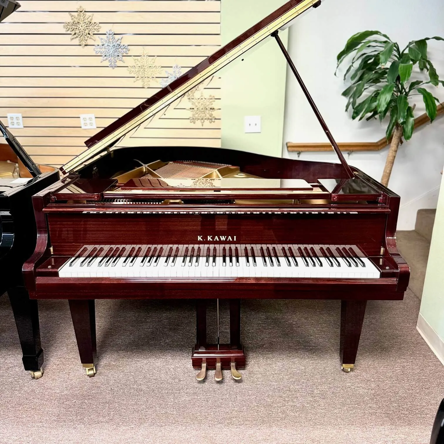 2007 kawai ge 30 grand piano mahogany finish