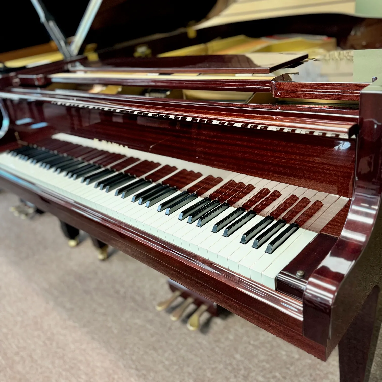 2007 kawai ge 30 grand piano mahogany finish