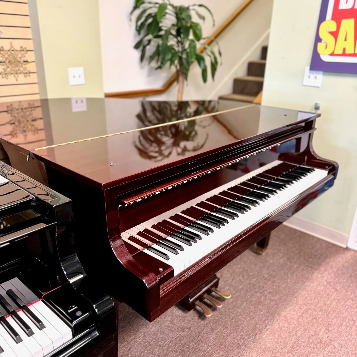 2007 kawai ge 30 grand piano mahogany finish