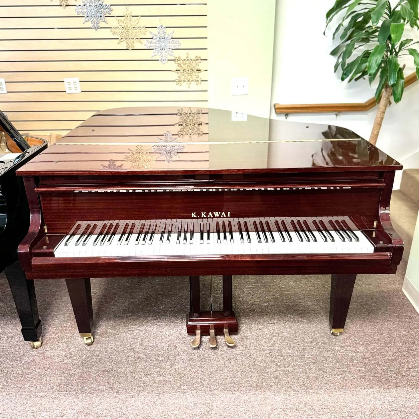 2007 kawai ge 30 grand piano mahogany finish