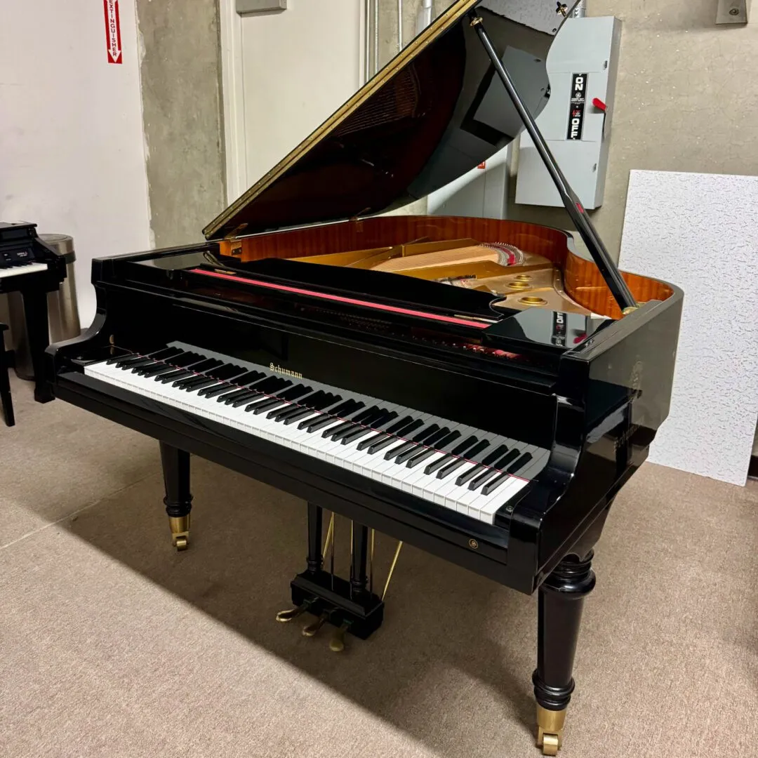 2016 schumann 6 grand piano ebony polish