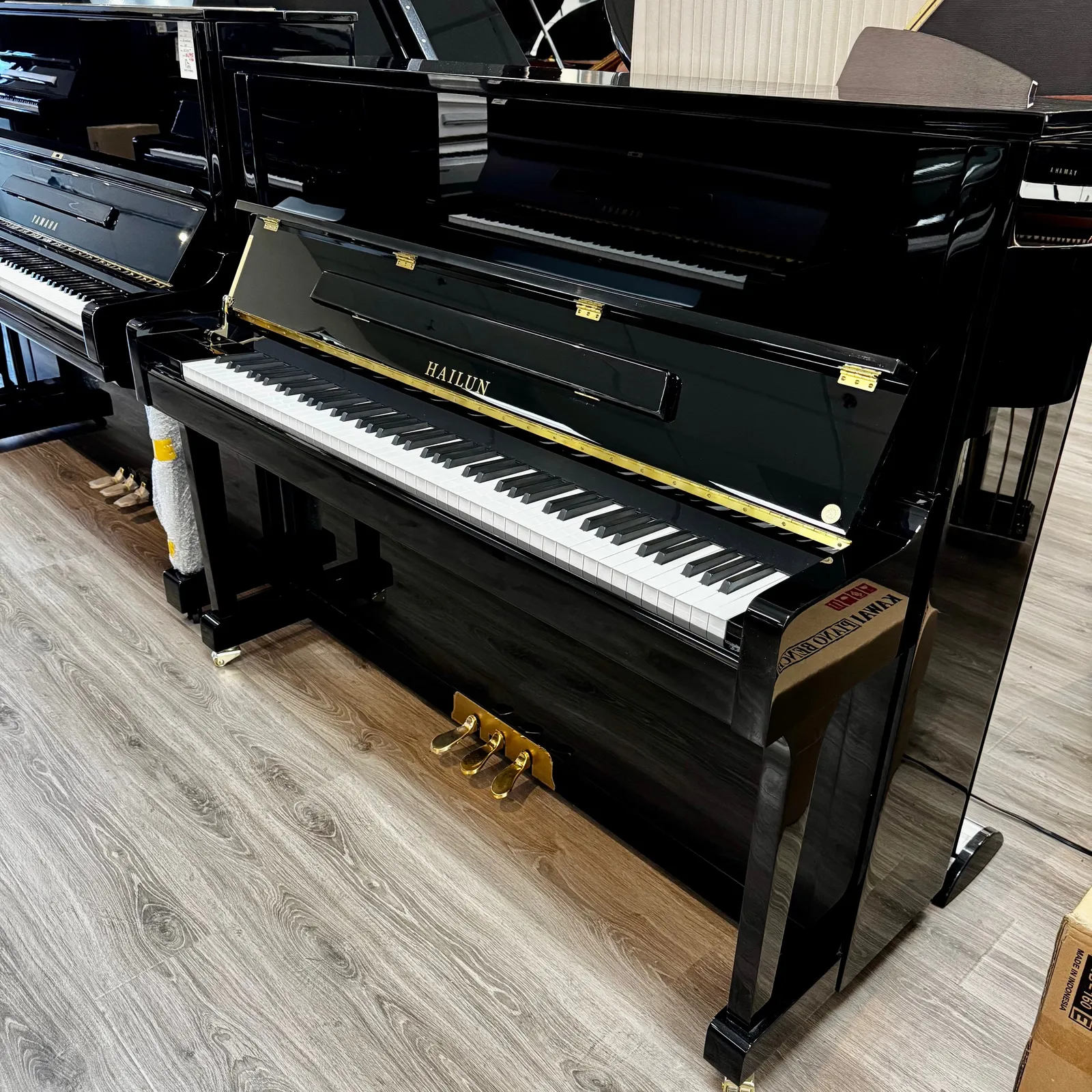 2020 hailun hl121 upright piano black polish