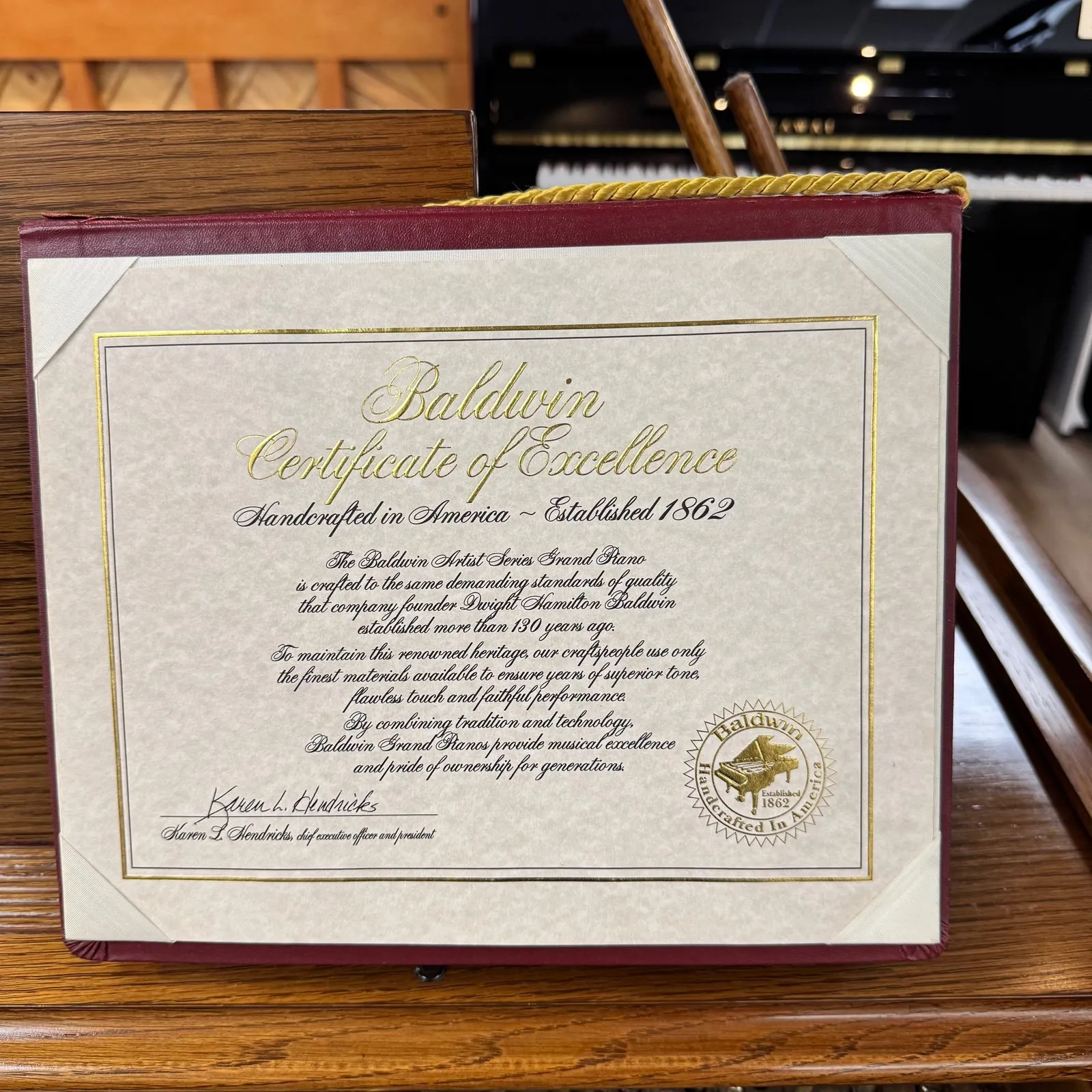 baldwin model r grand piano oak finish