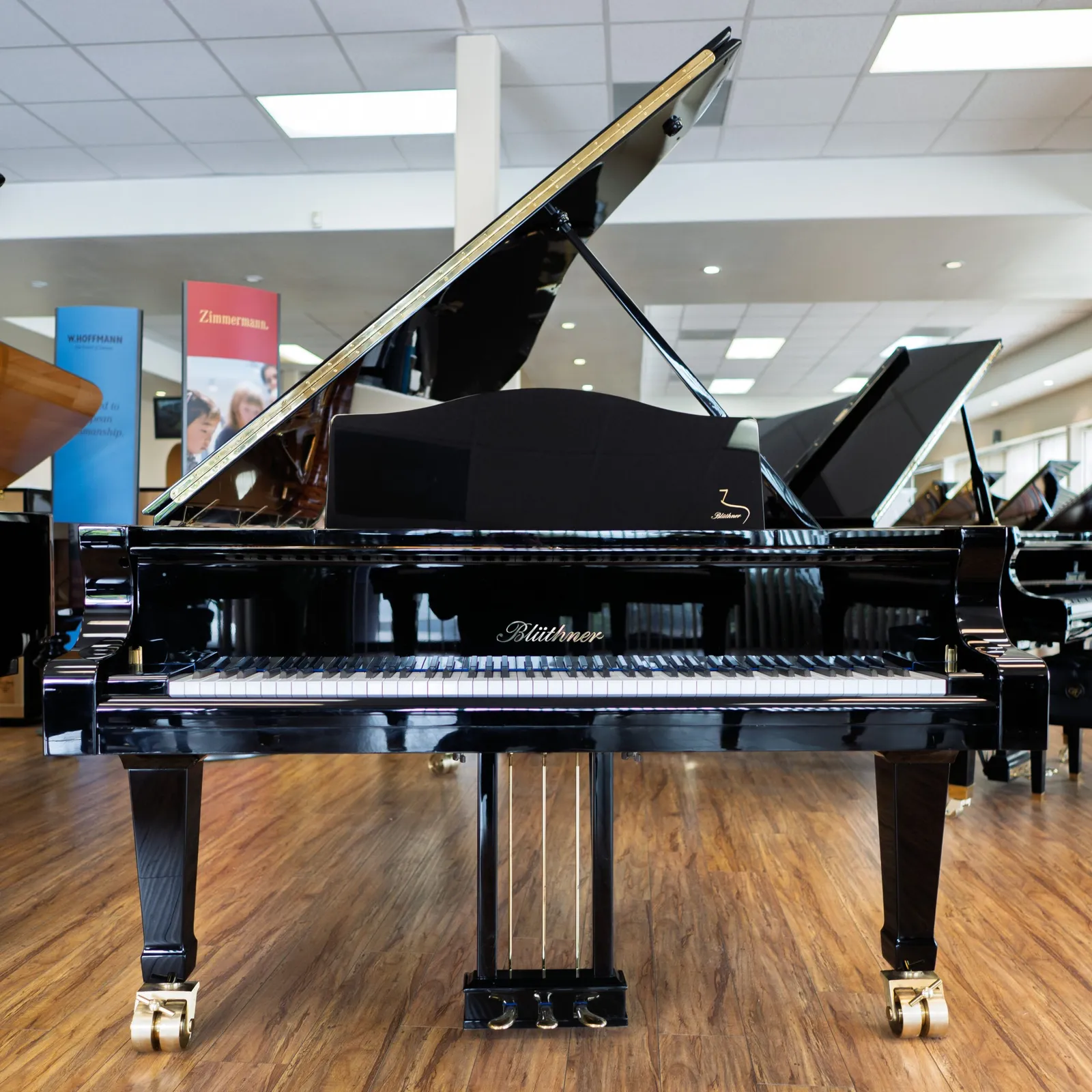 bluthner model 1 concert grand piano ebony polish