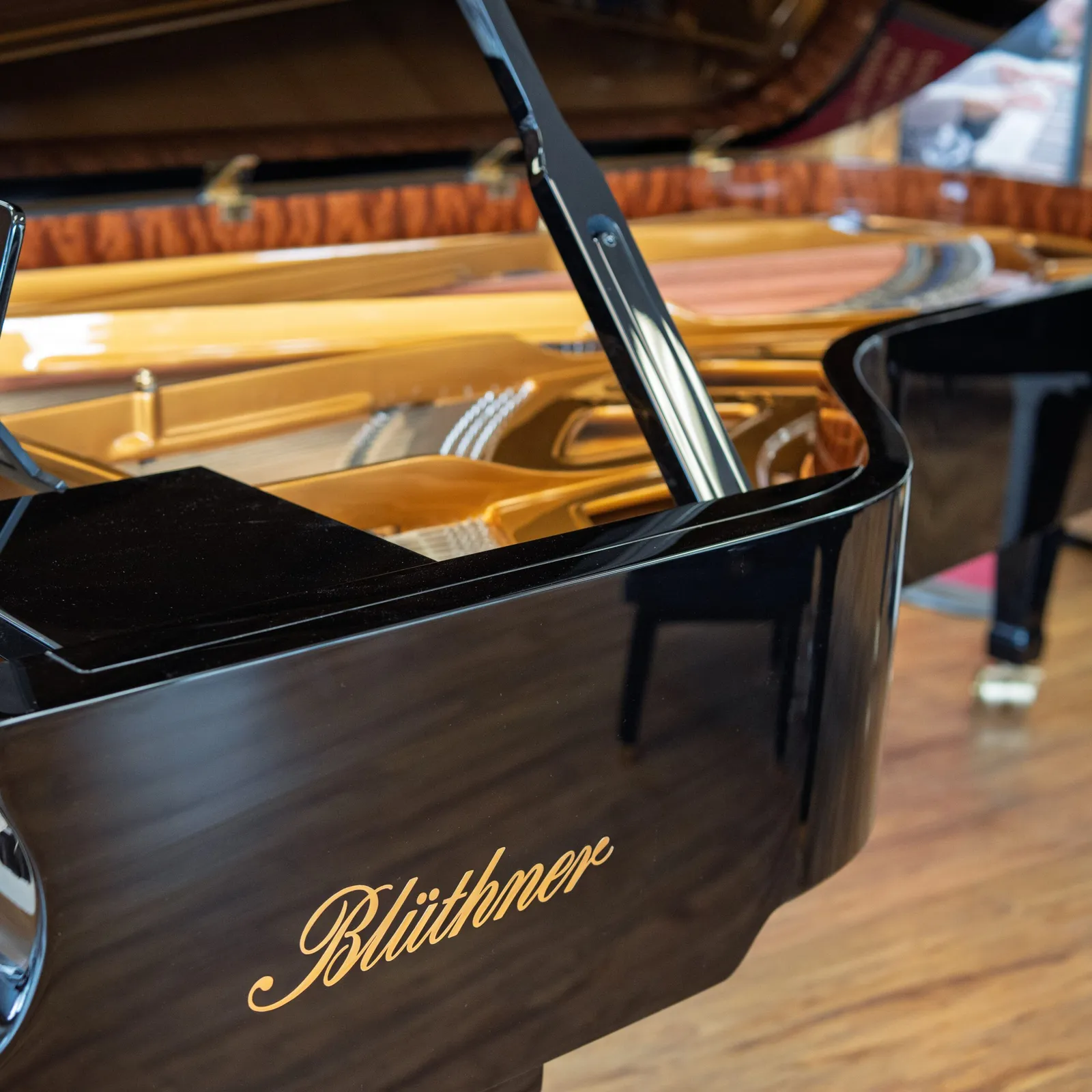 bluthner model 1 concert grand piano ebony polish