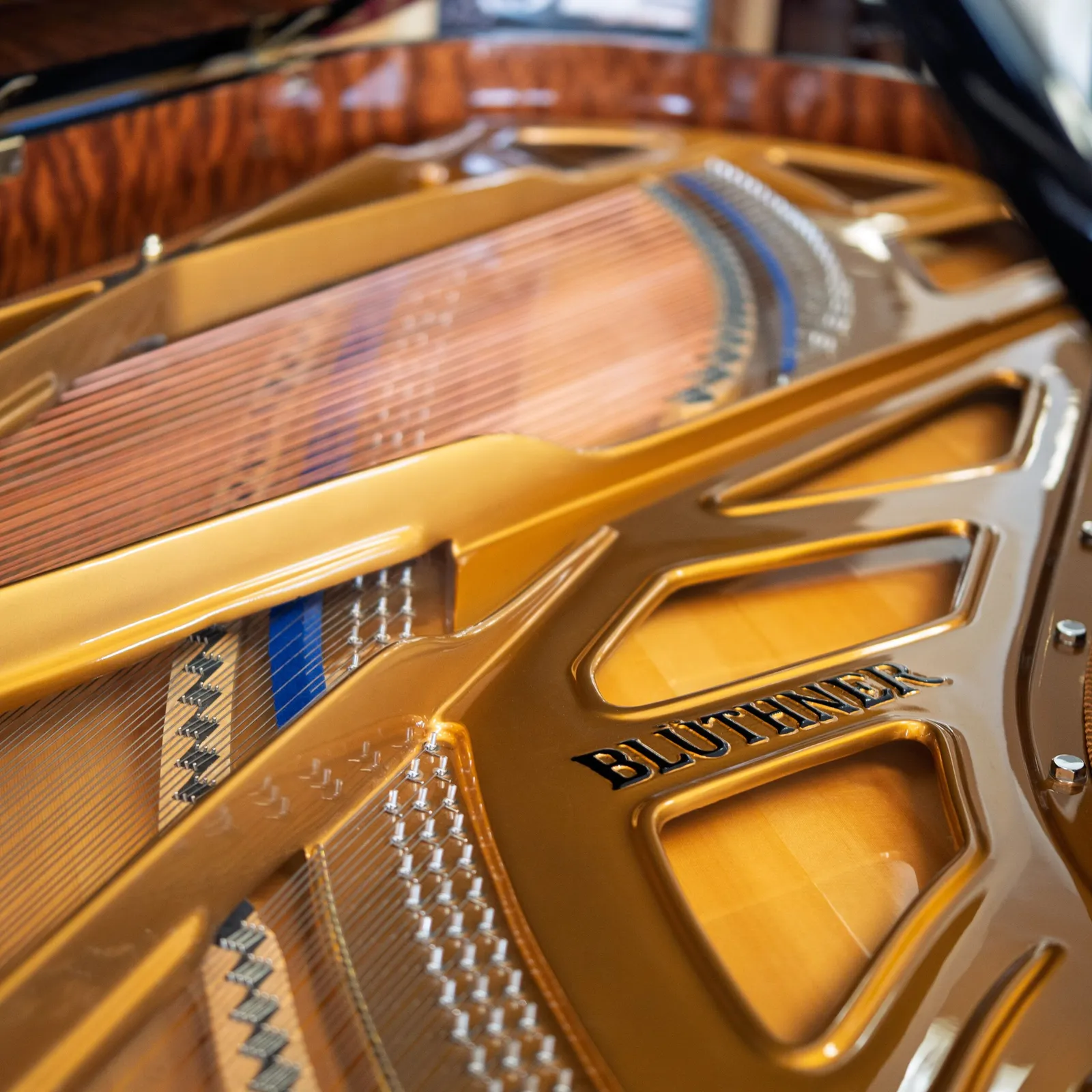 bluthner model 1 concert grand piano ebony polish