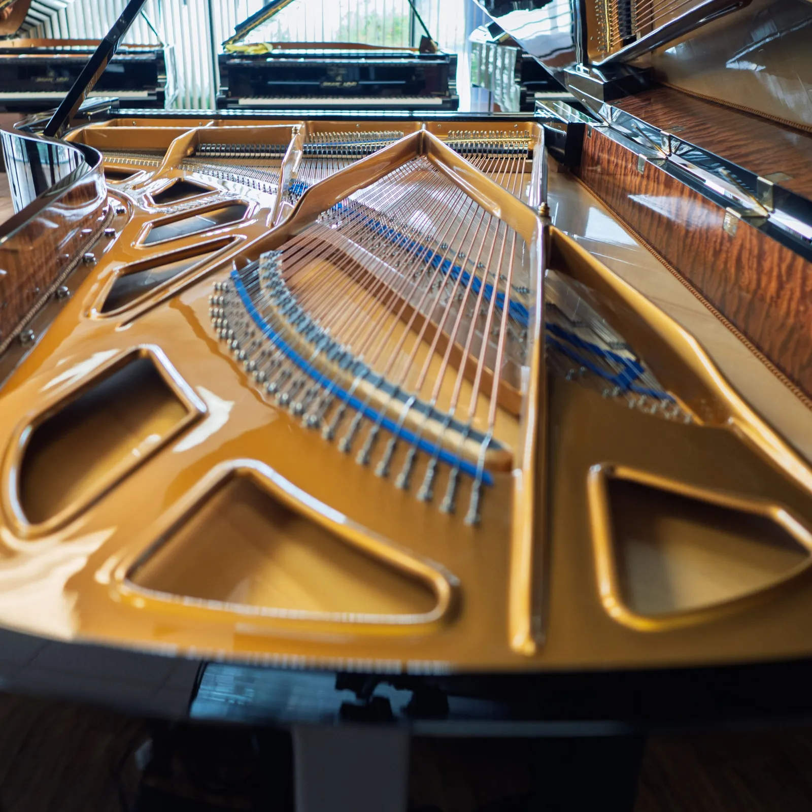 bluthner model 1 concert grand piano ebony polish