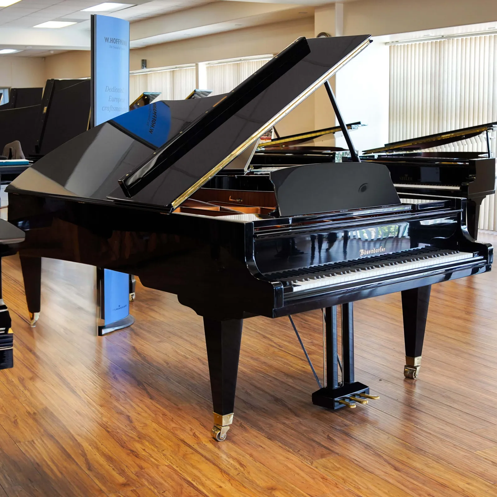 bosendorfer 225 imperial line grand piano ebony polish