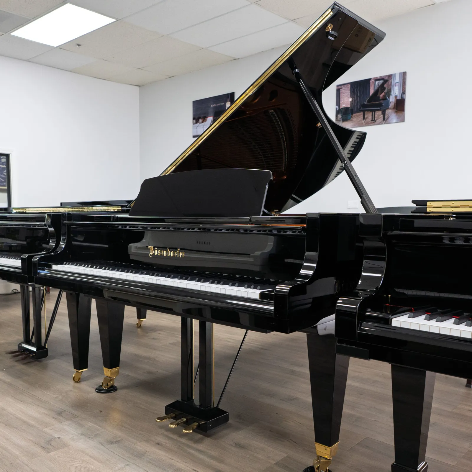 bosendorfer 225 semi concert grand piano ebony polish